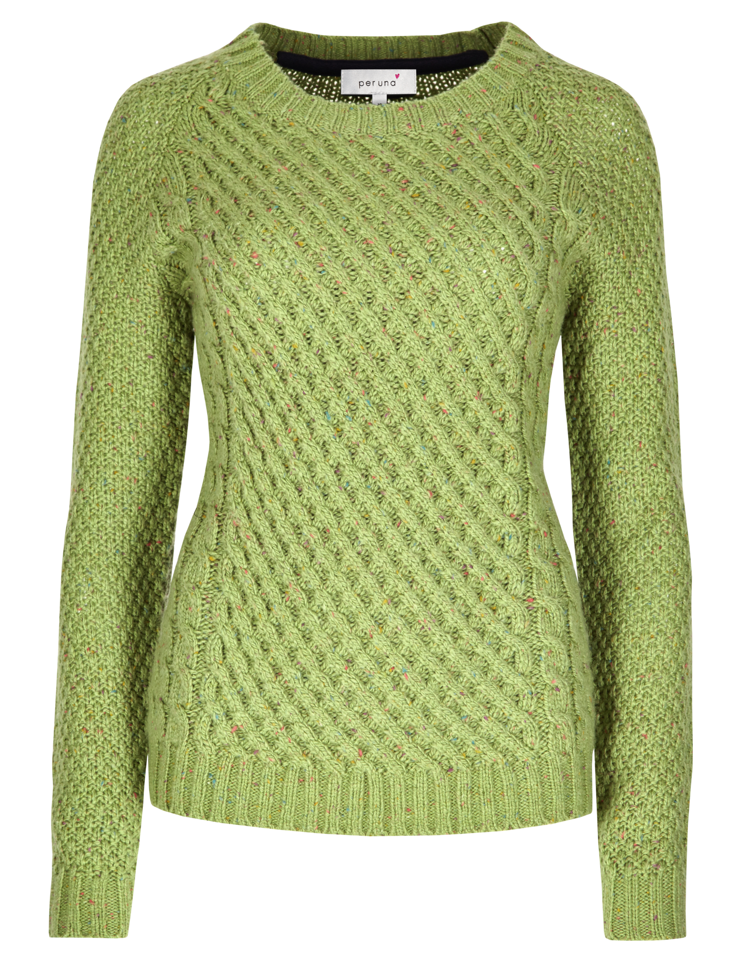 Textured Cable Knit Waffle Jumper with Wool 2 of 4