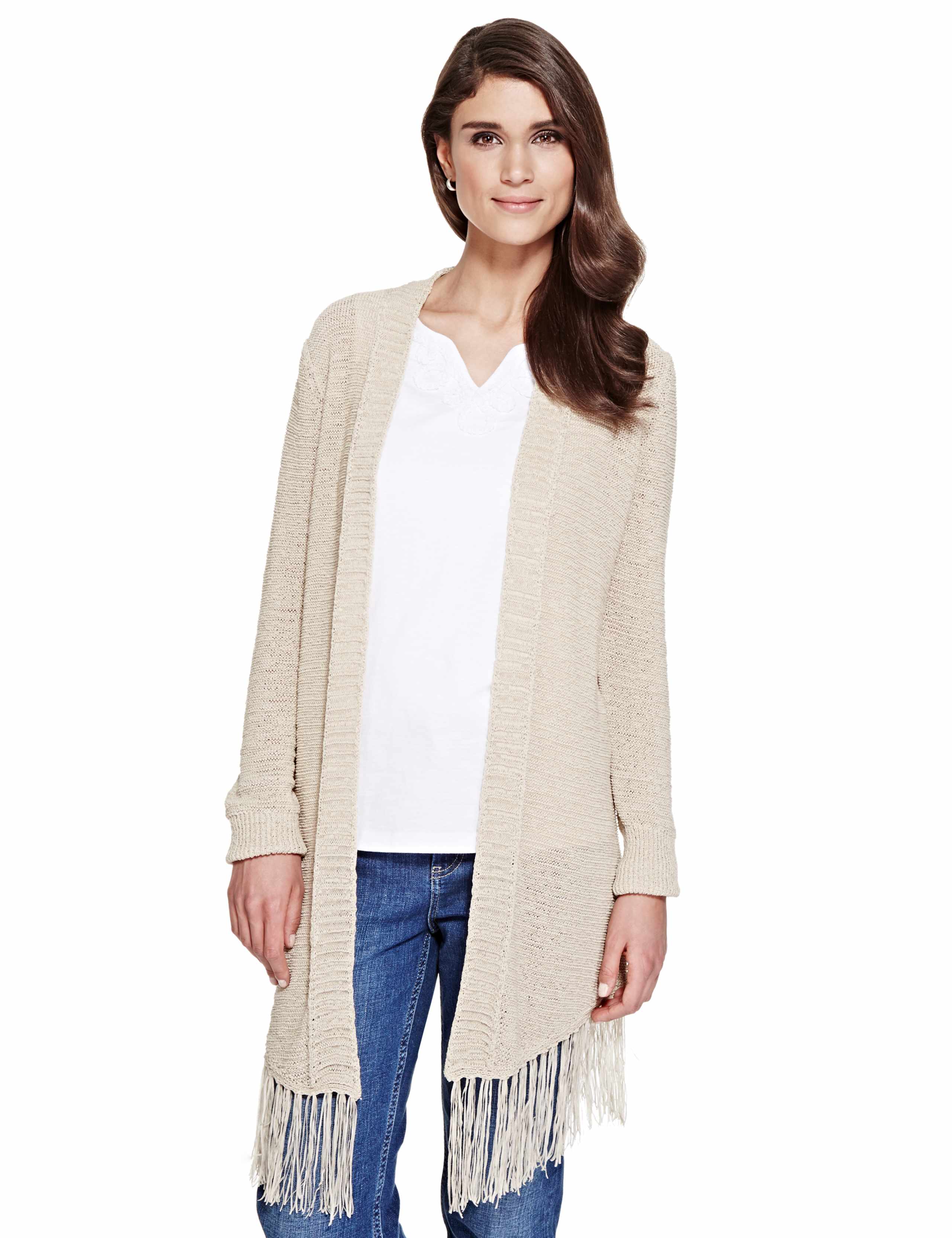 Fringe Hem Long Cardigan 1 of 4