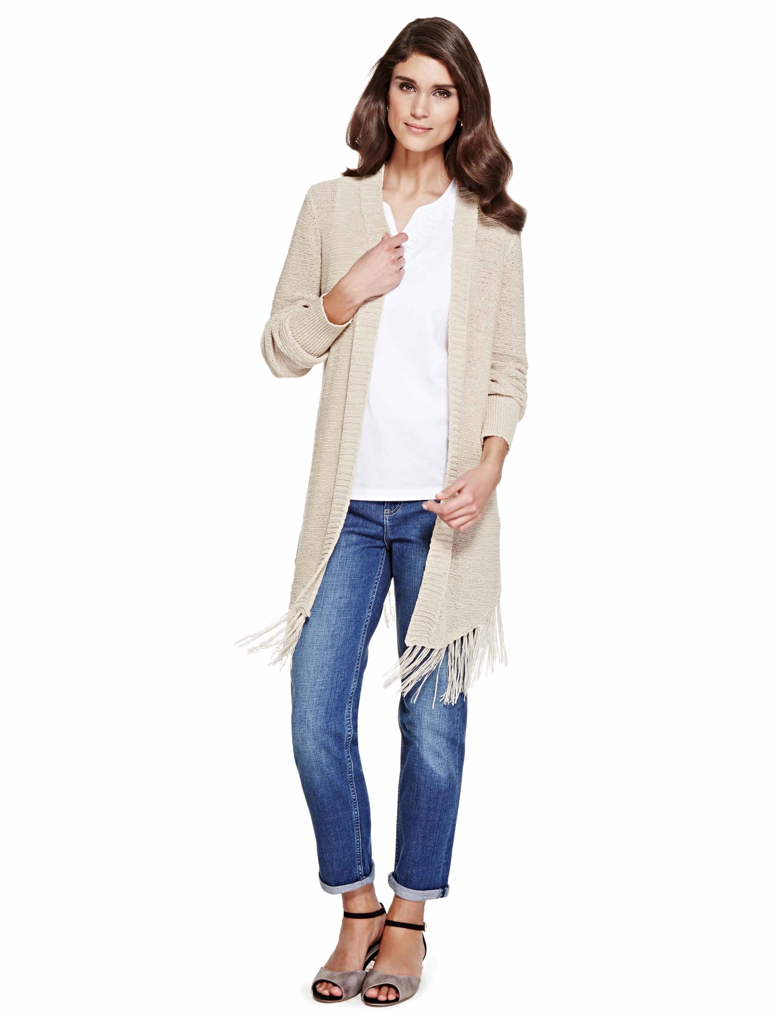 Fringe Hem Long Cardigan 3 of 4