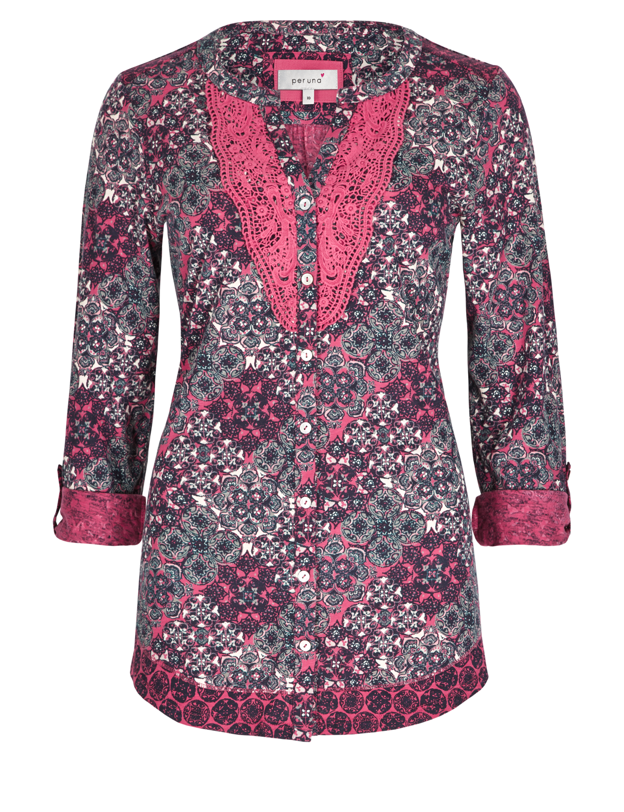 Pure Cotton Abstract Print Blouse 2 of 4