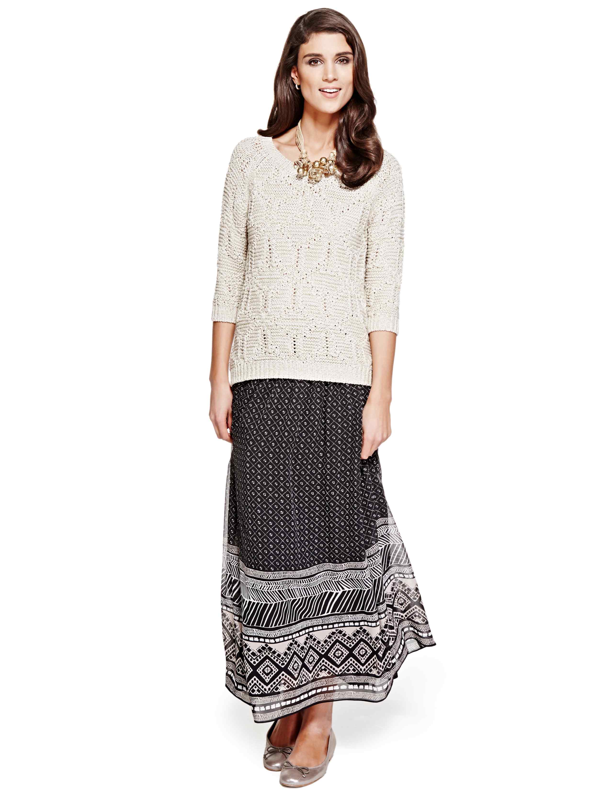 Aztec Border Maxi Skirt 5 of 6
