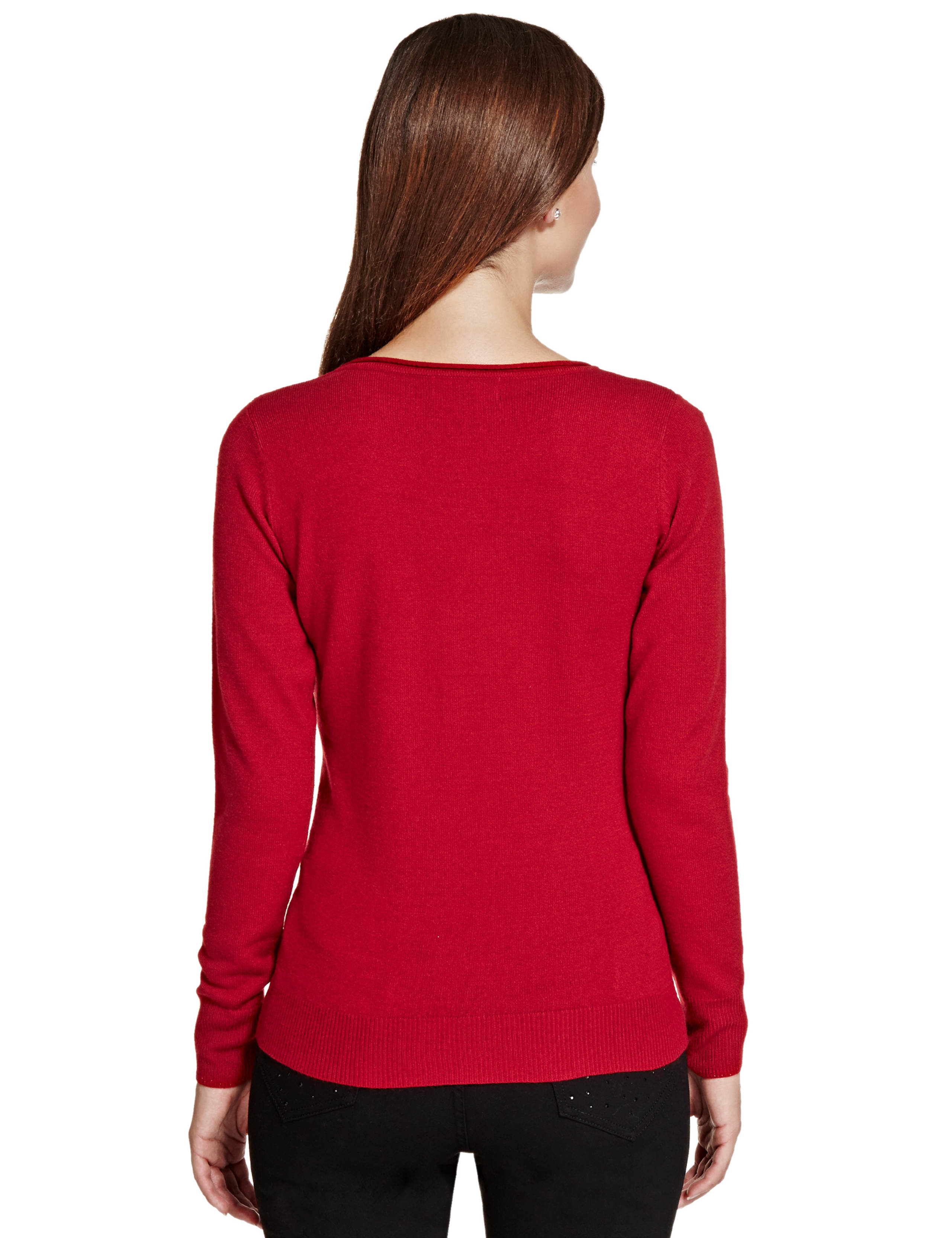 Sequin Embellished Lace Soft Jumper 4 of 4