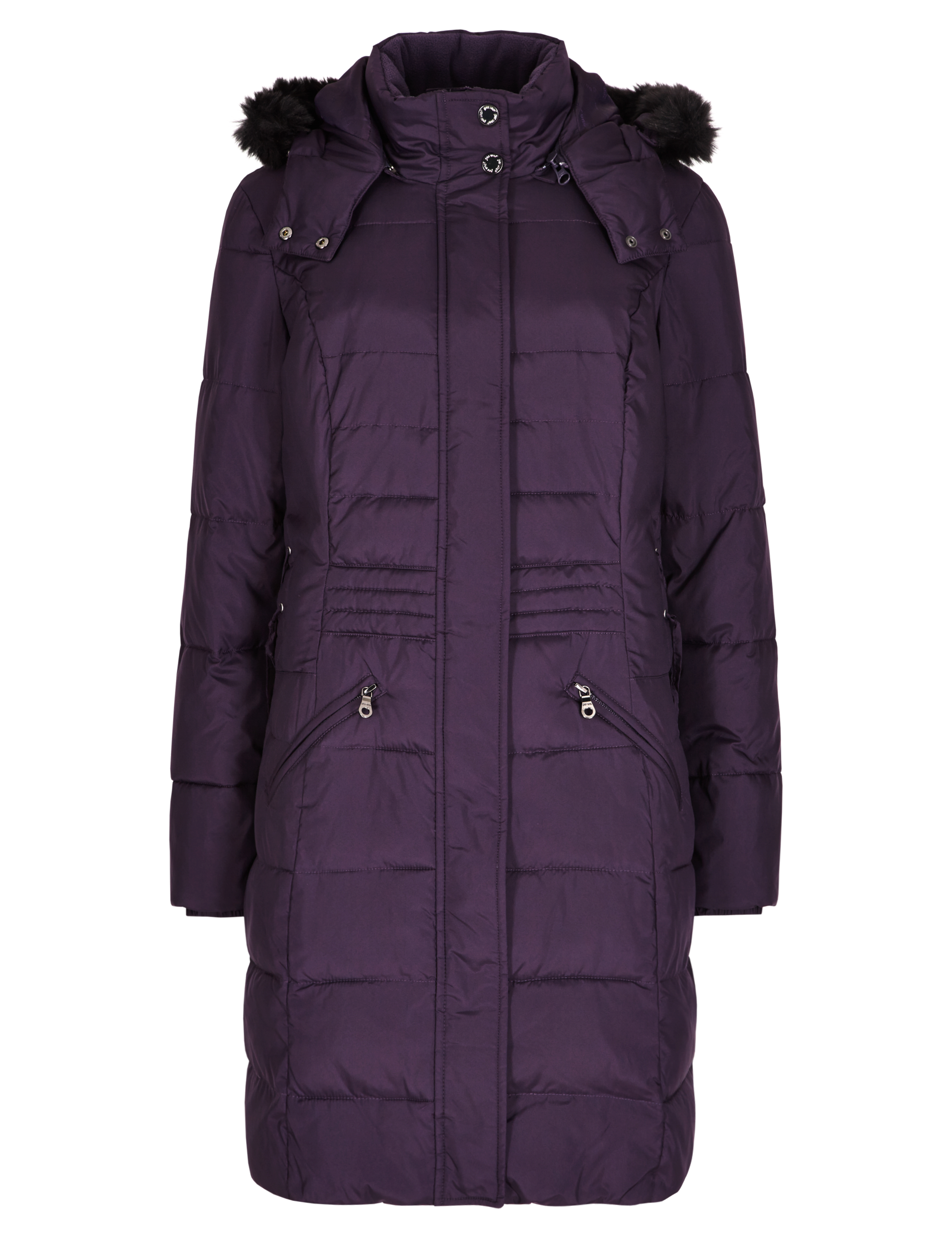 Detachable Faux Fur Trim Padded Coat with Stormwear™ 2 of 3