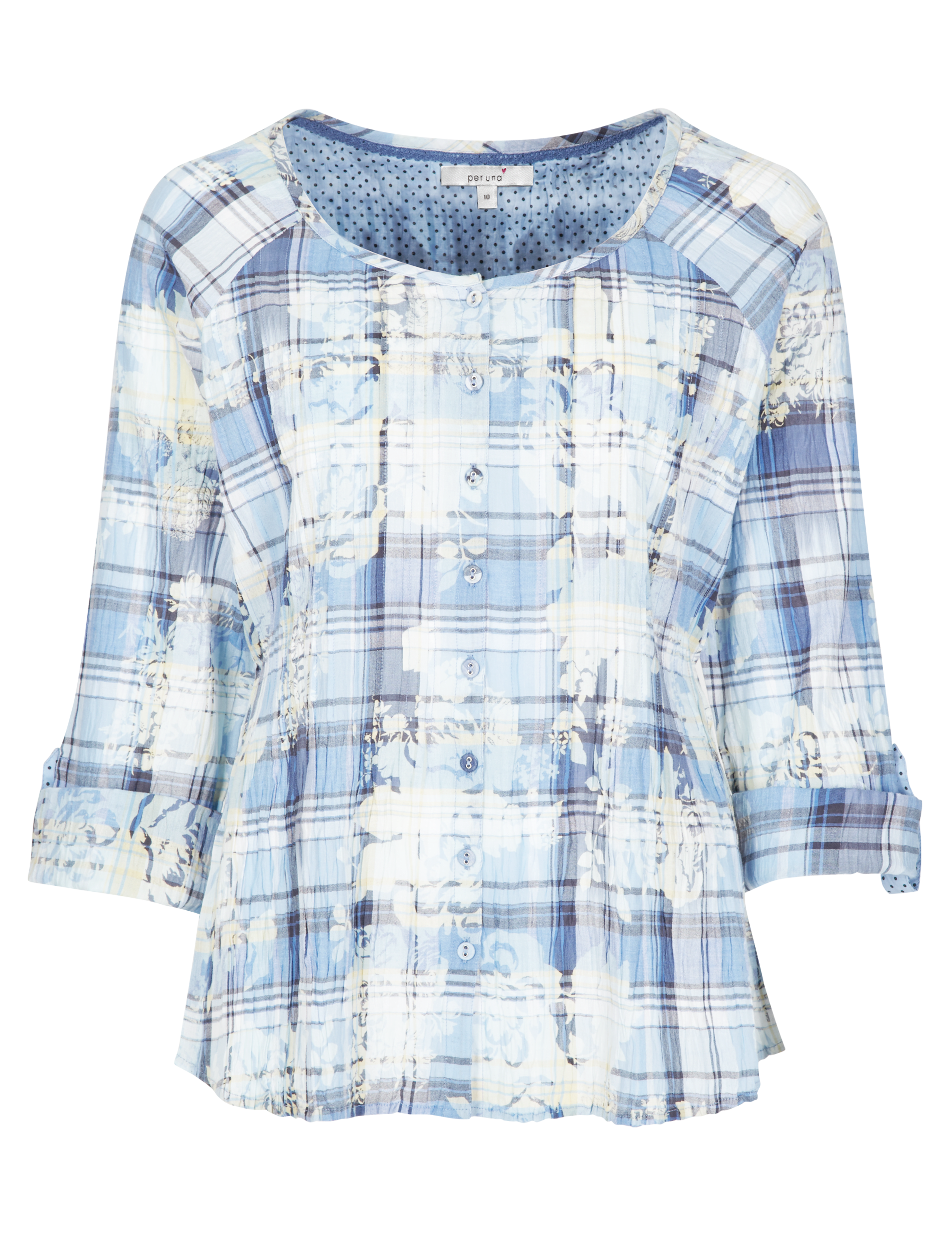 Pure Cotton Orchid Checked Shirt 2 of 8