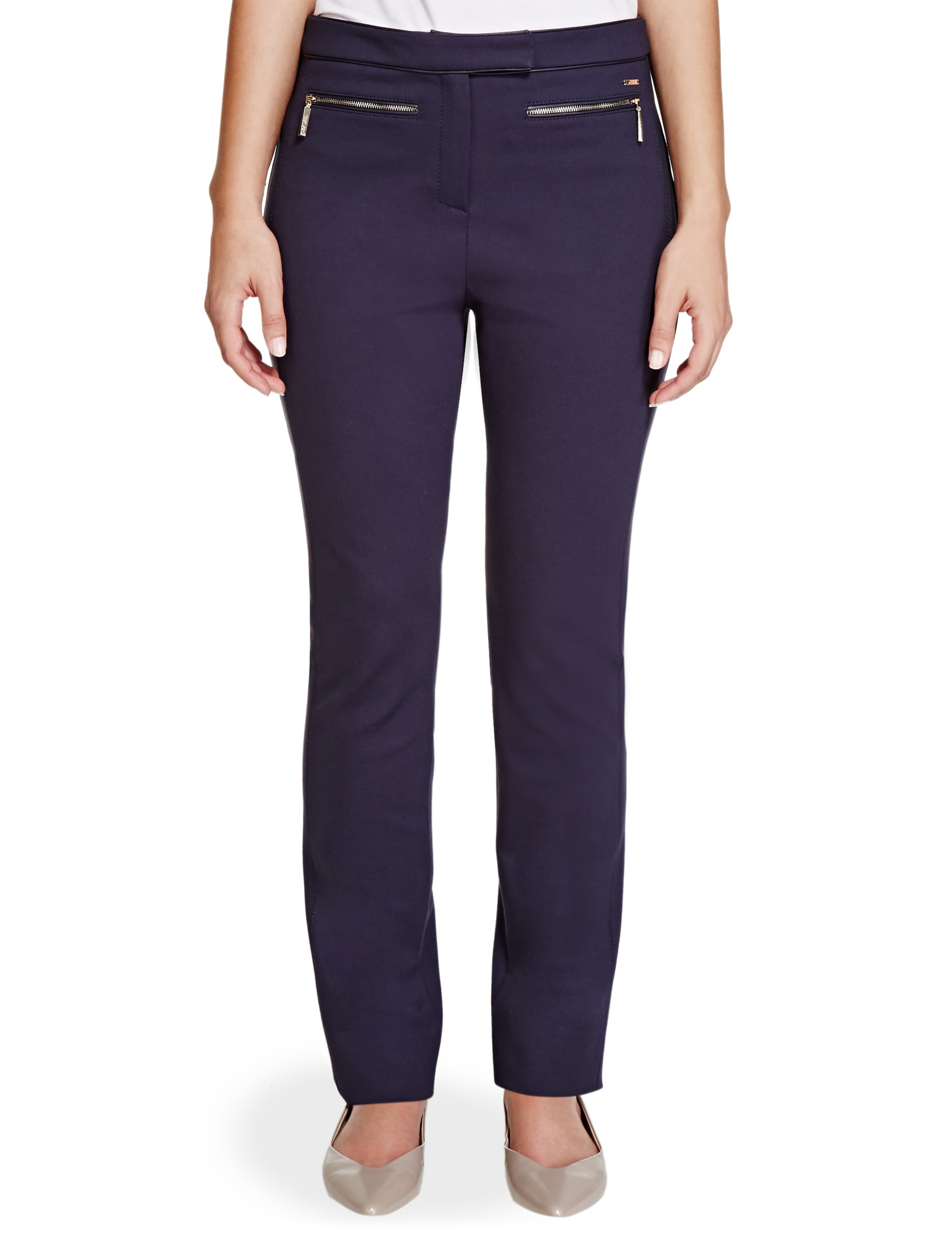 Roma Rise Slim Leg Ponte Trousers 1 of 4