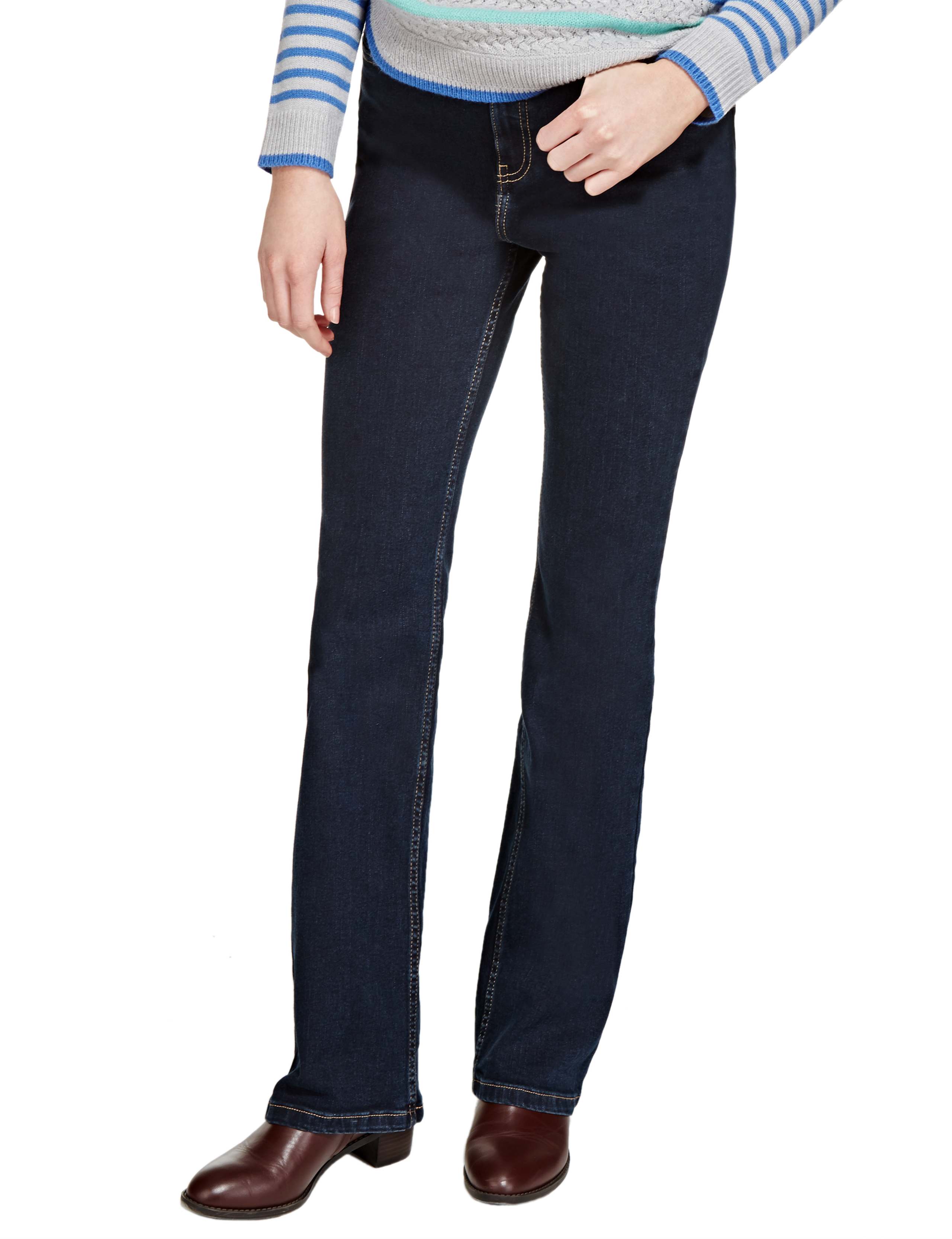 Roma Rise Bootleg Belted Jeans 1 of 4
