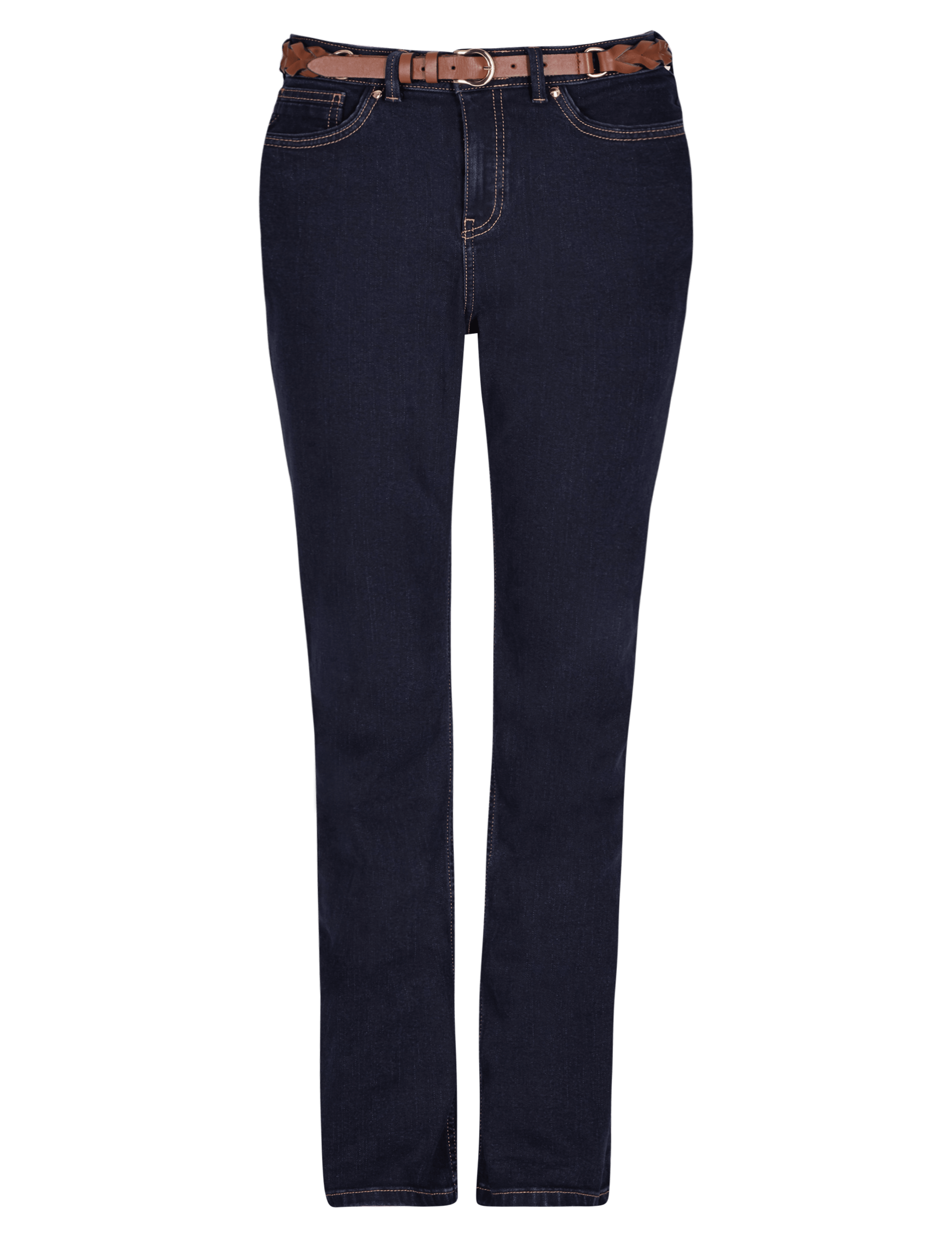 Roma Rise Bootleg Belted Jeans 2 of 4