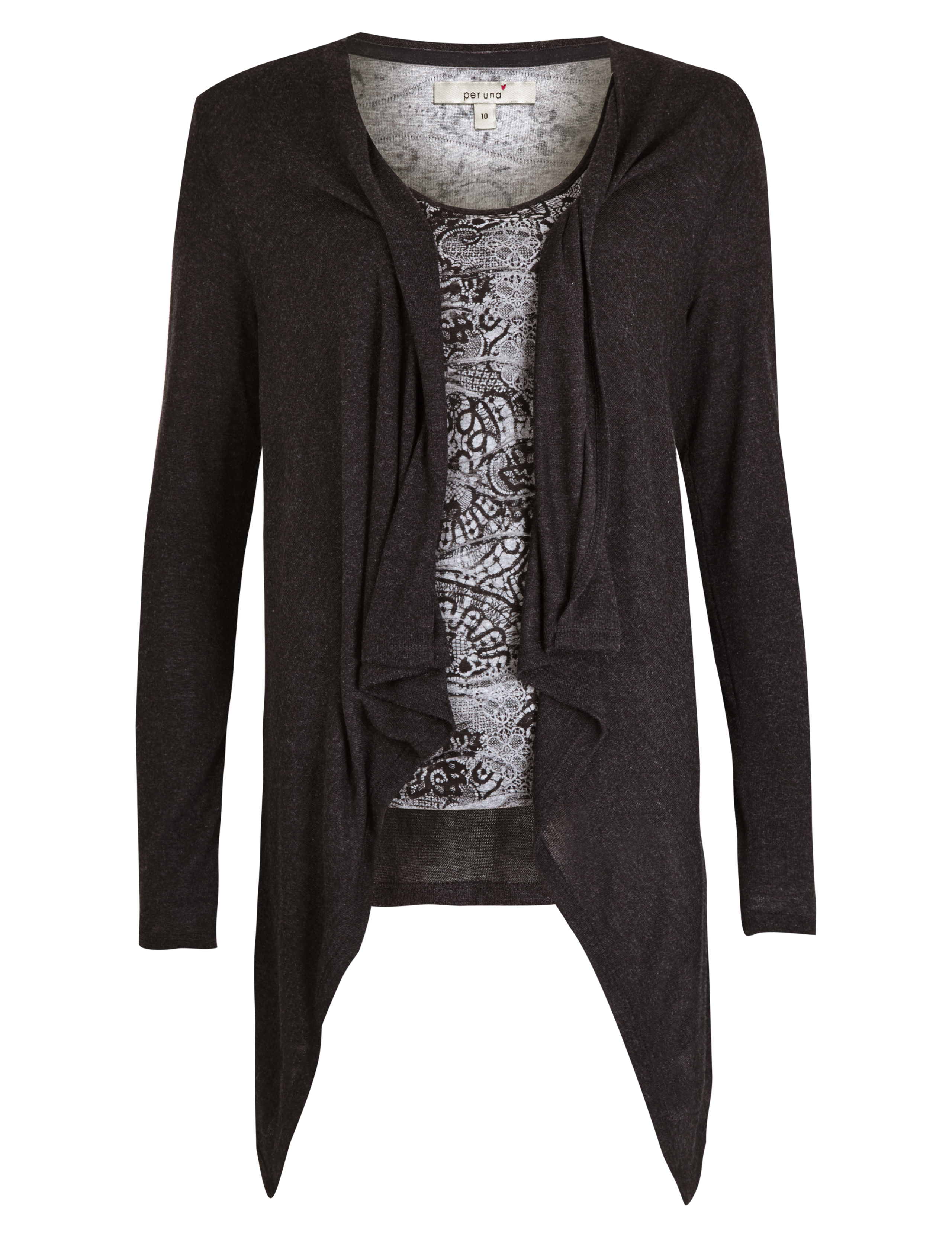 Waterfall Cardigan with Camisole 2 of 6