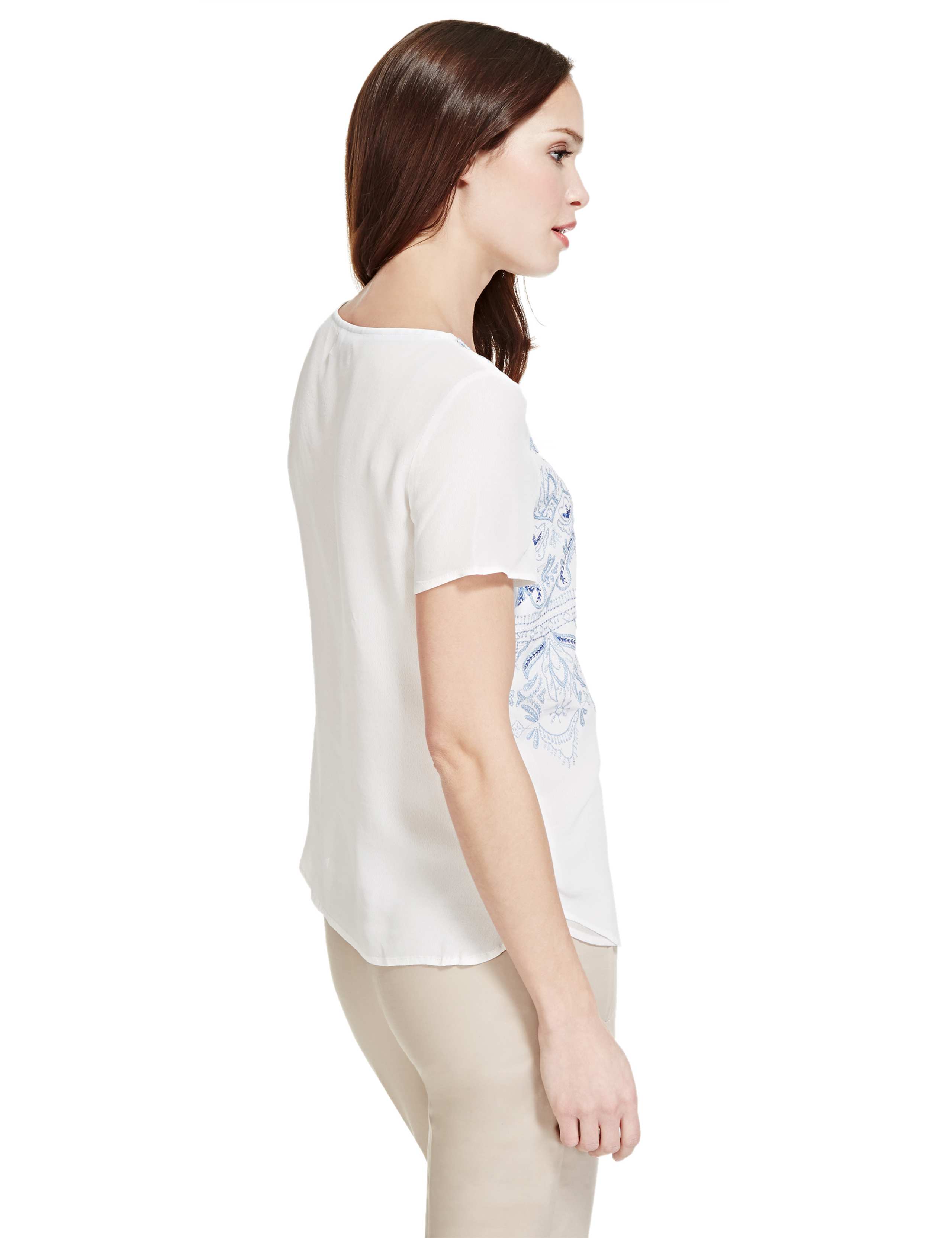 Santorini Embroidered Blouse 4 of 4