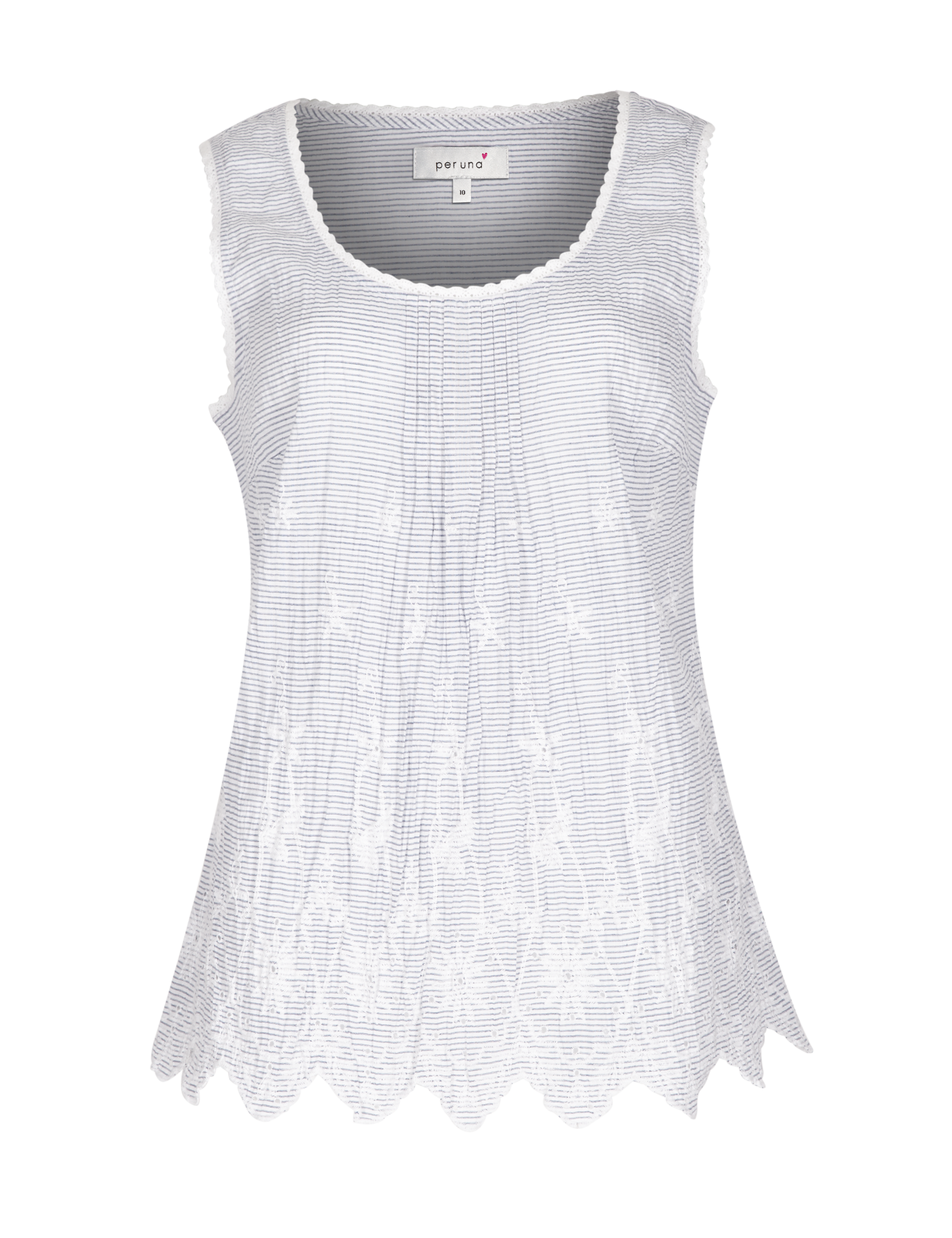 Cotton Scallop Hem Vest Top 2 of 4