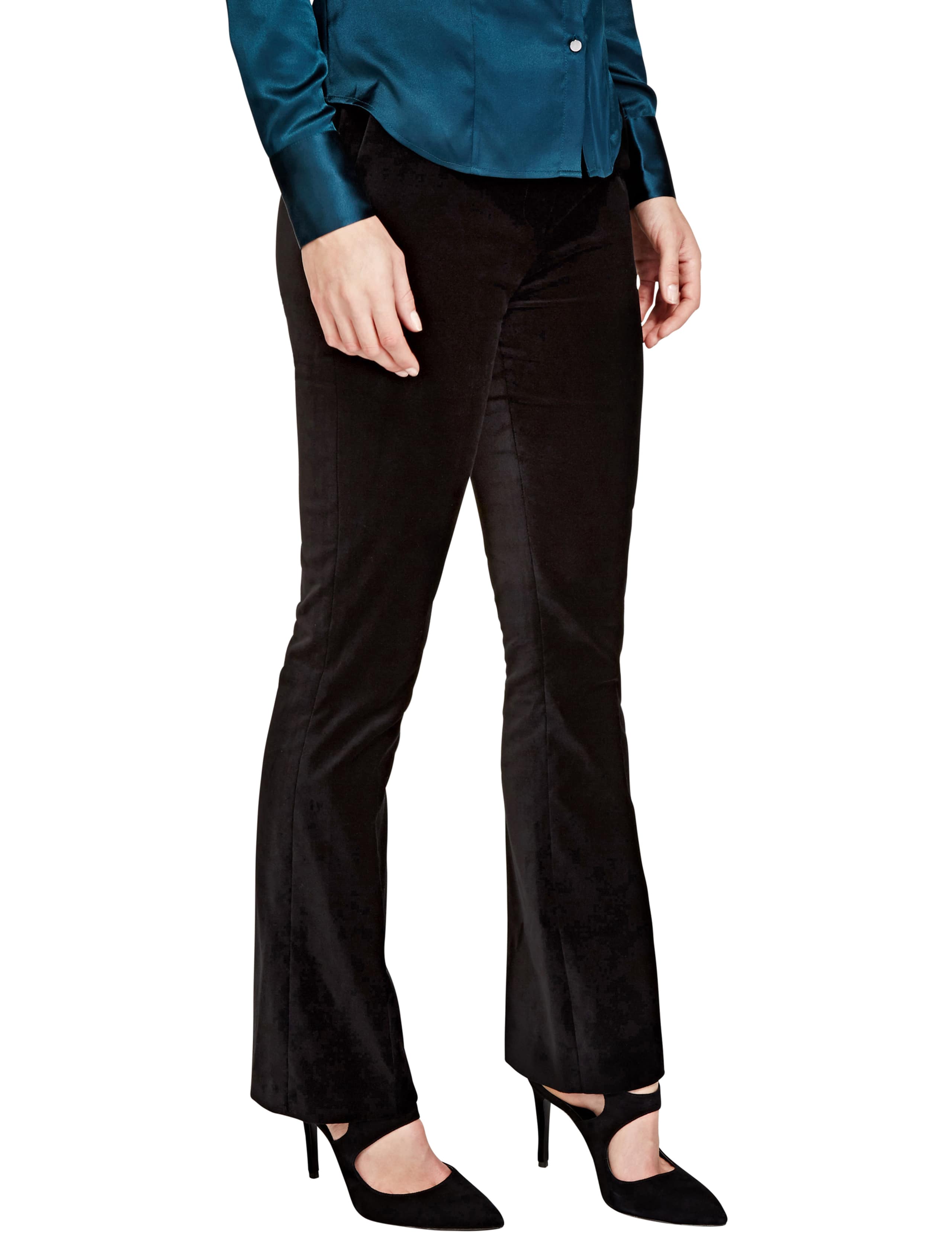 Speziale Cotton Rich Velvet Wide Leg Trouser 1 of 3