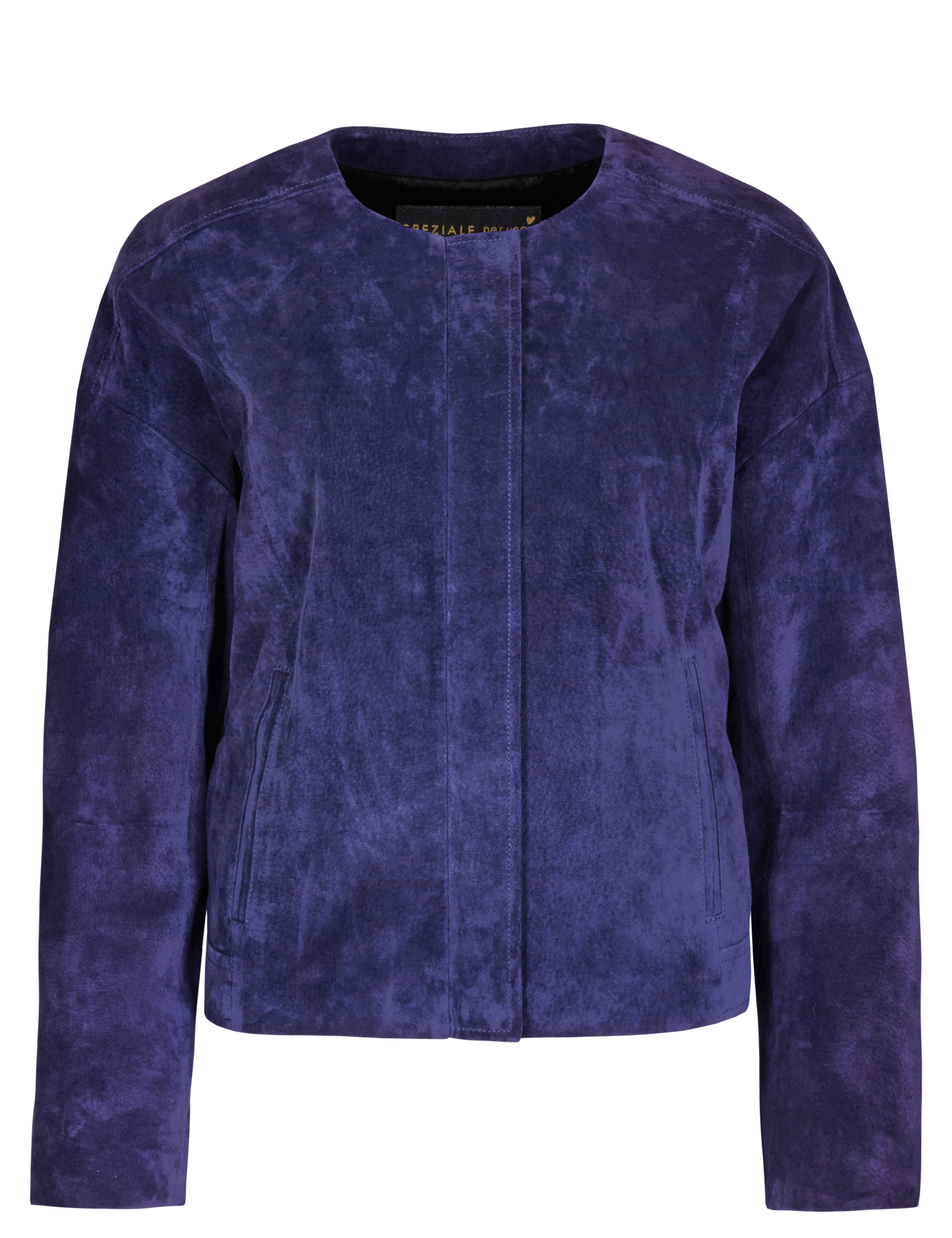 Speziale Suede Drop Shoulder Zip Front Bomber Jacket 2 of 4