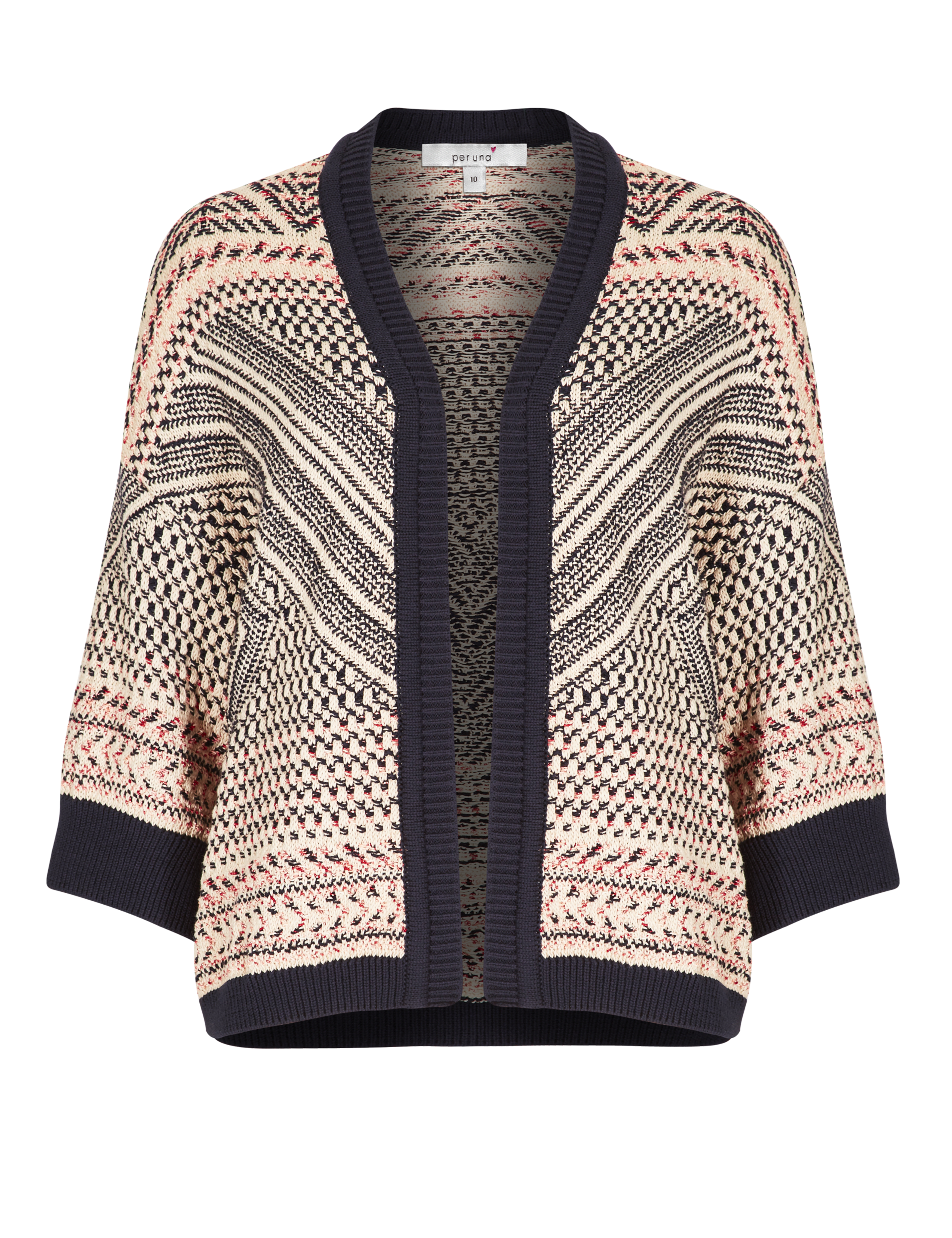 3/4 Sleeve Textured Cardigan 2 of 4