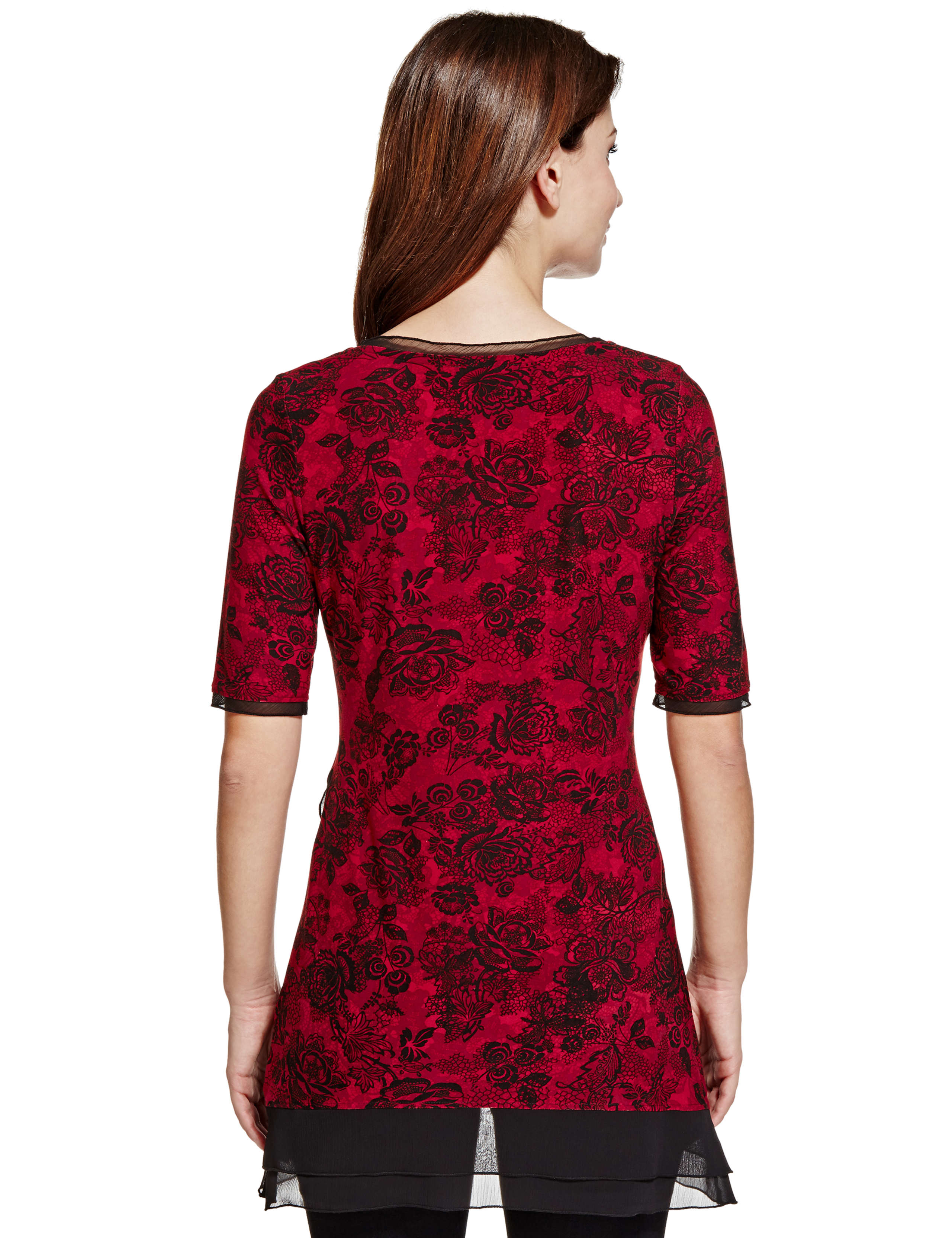 Floral Lace Print Tunic 4 of 4