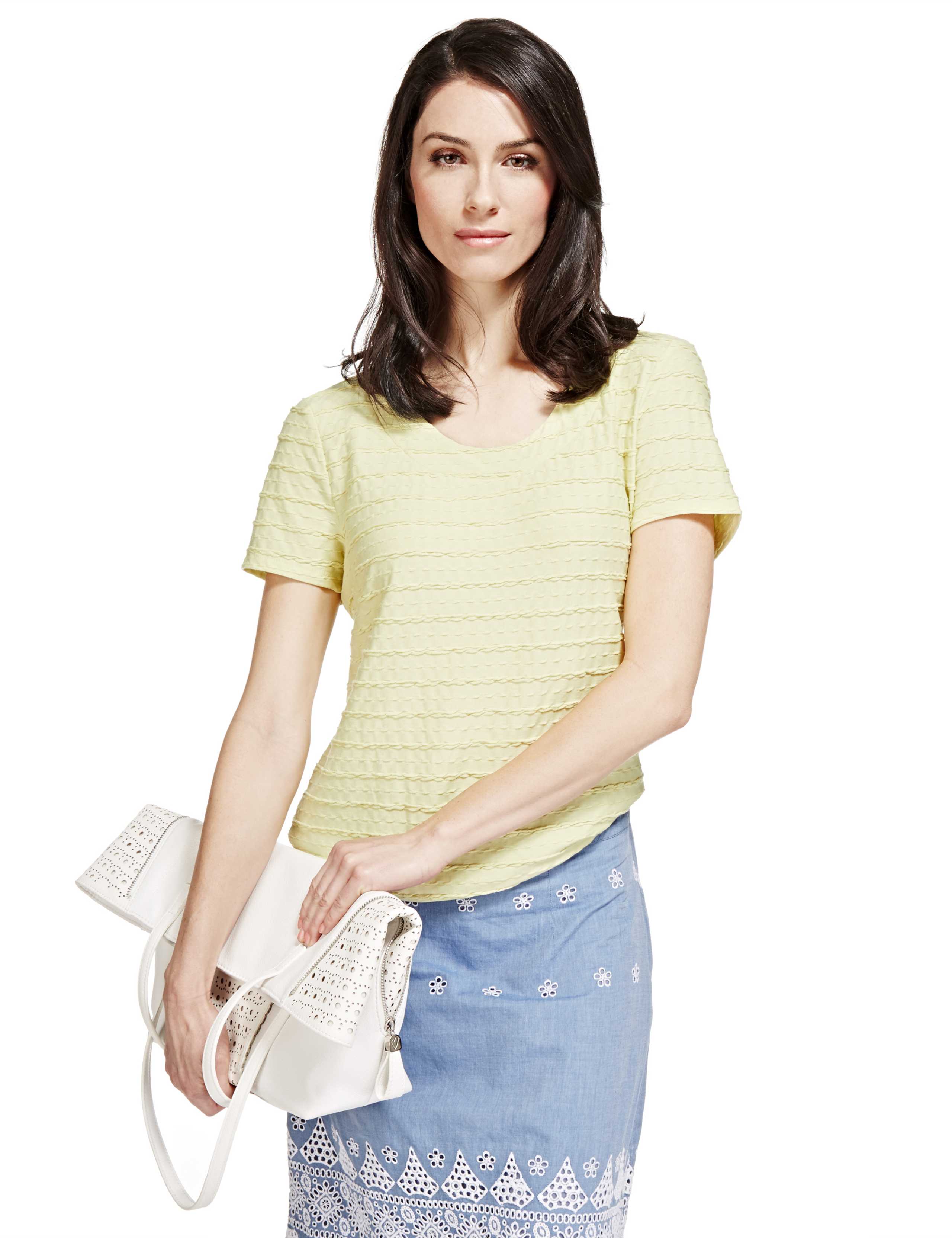 Short Sleeve Ripple Top 1 of 4