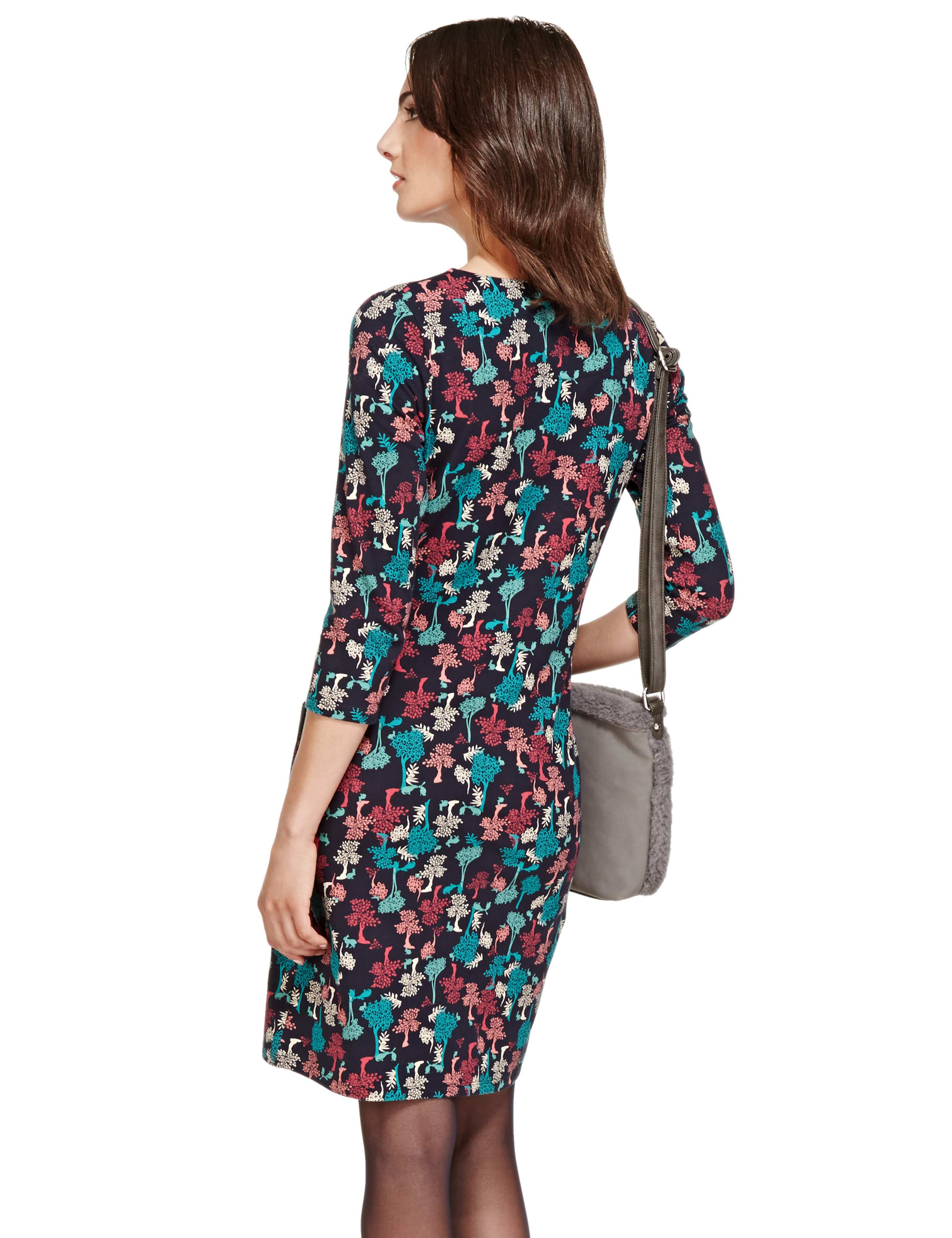 Cotton Rich Abstract Print Tunic Dress 4 of 4