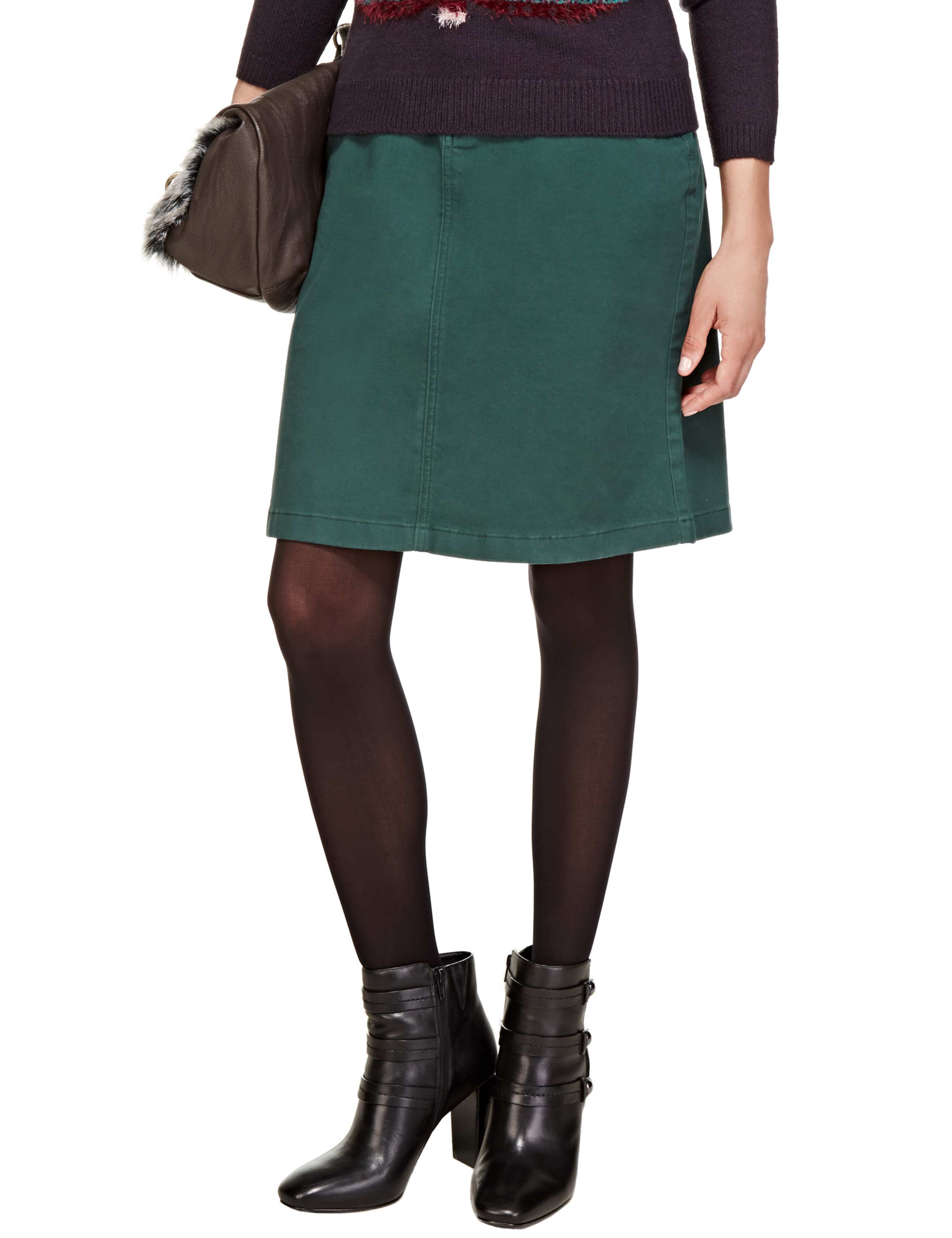 Denim A-Line Pencil Skirt 1 of 3