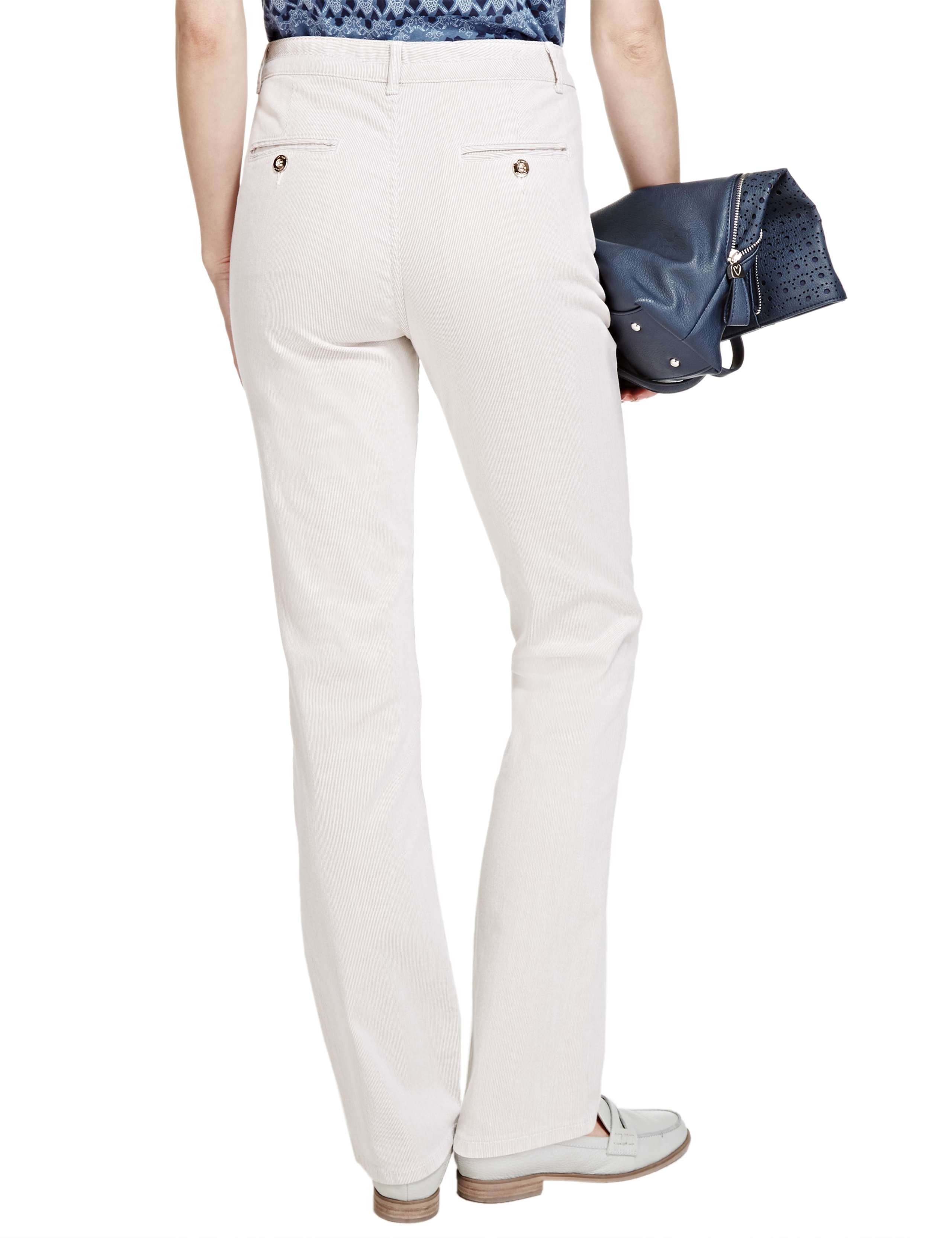 Roma Rise Cotton Rich Straight Leg Trousers 4 of 4