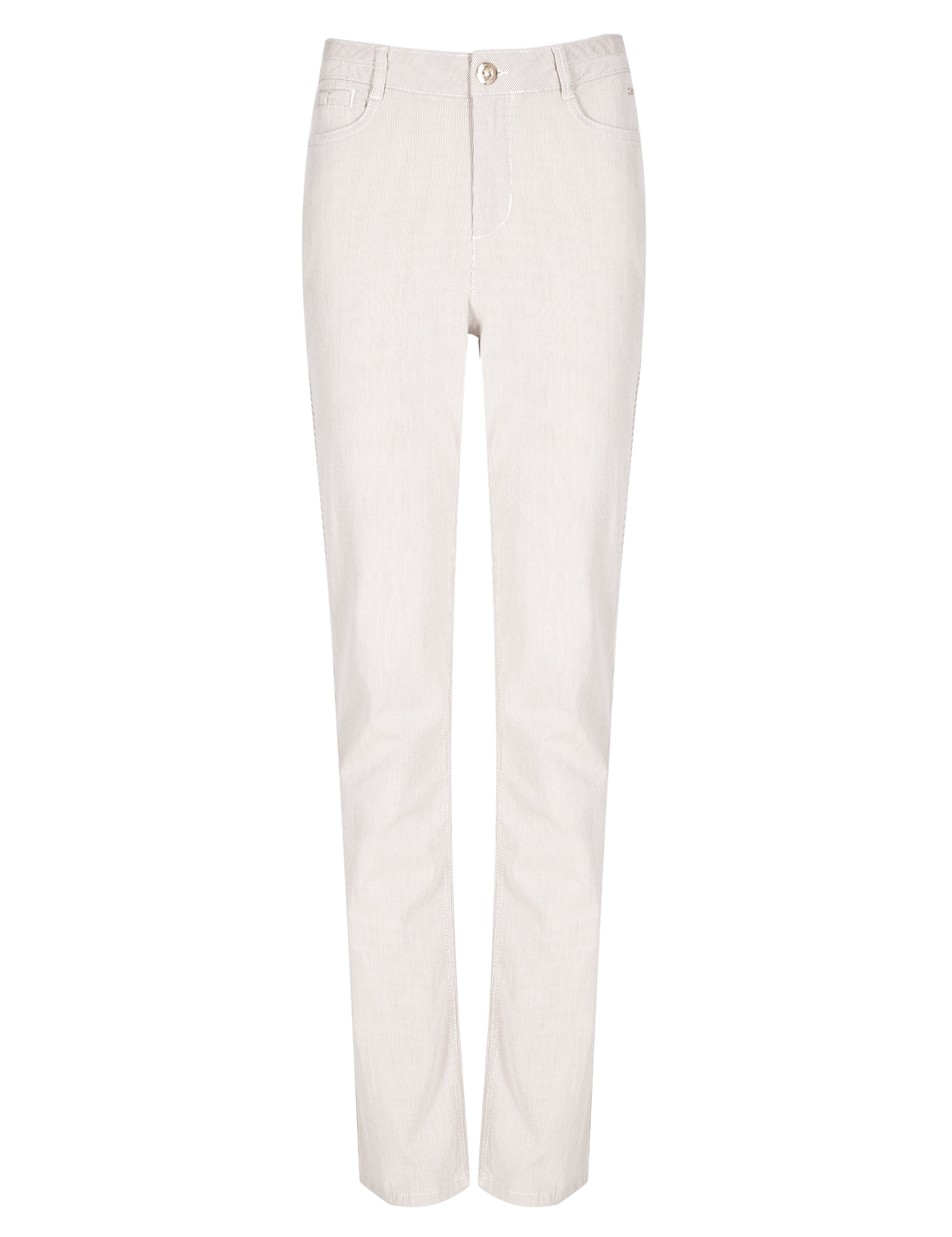 Roma Rise Cotton Rich Straight Leg Trousers 2 of 4