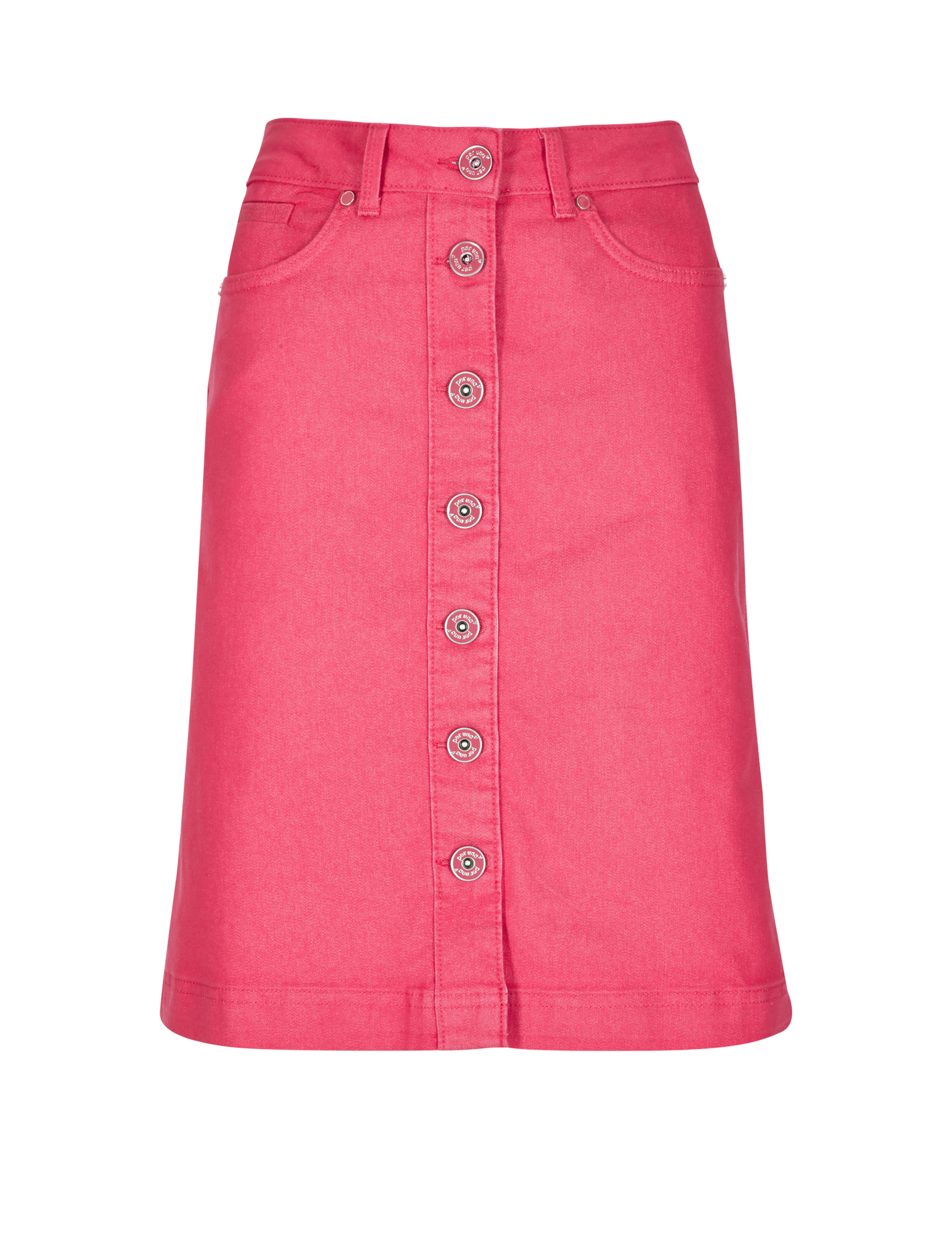 Denim A-Line Skirt 2 of 4
