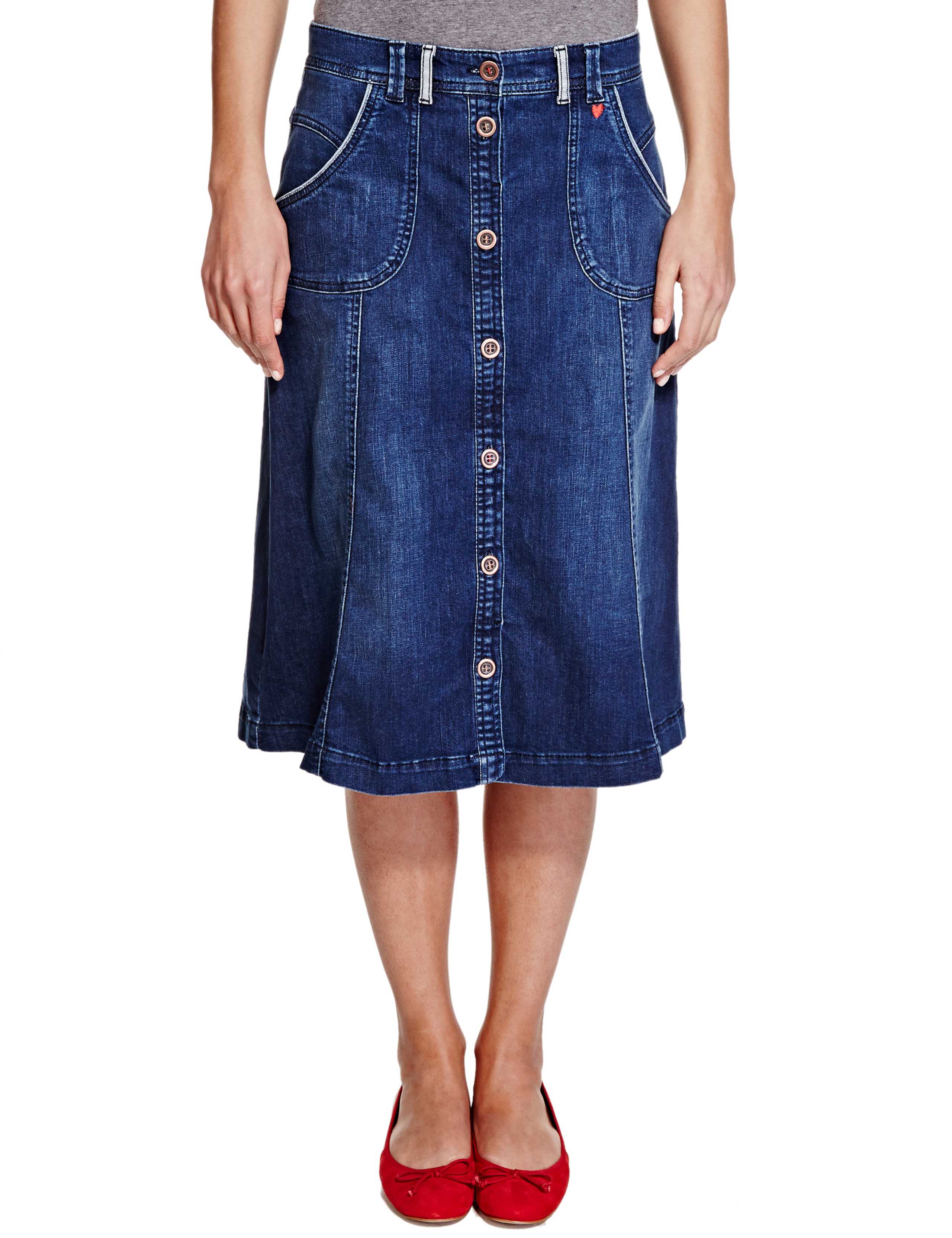 A-line Denim Skirt 1 of 5