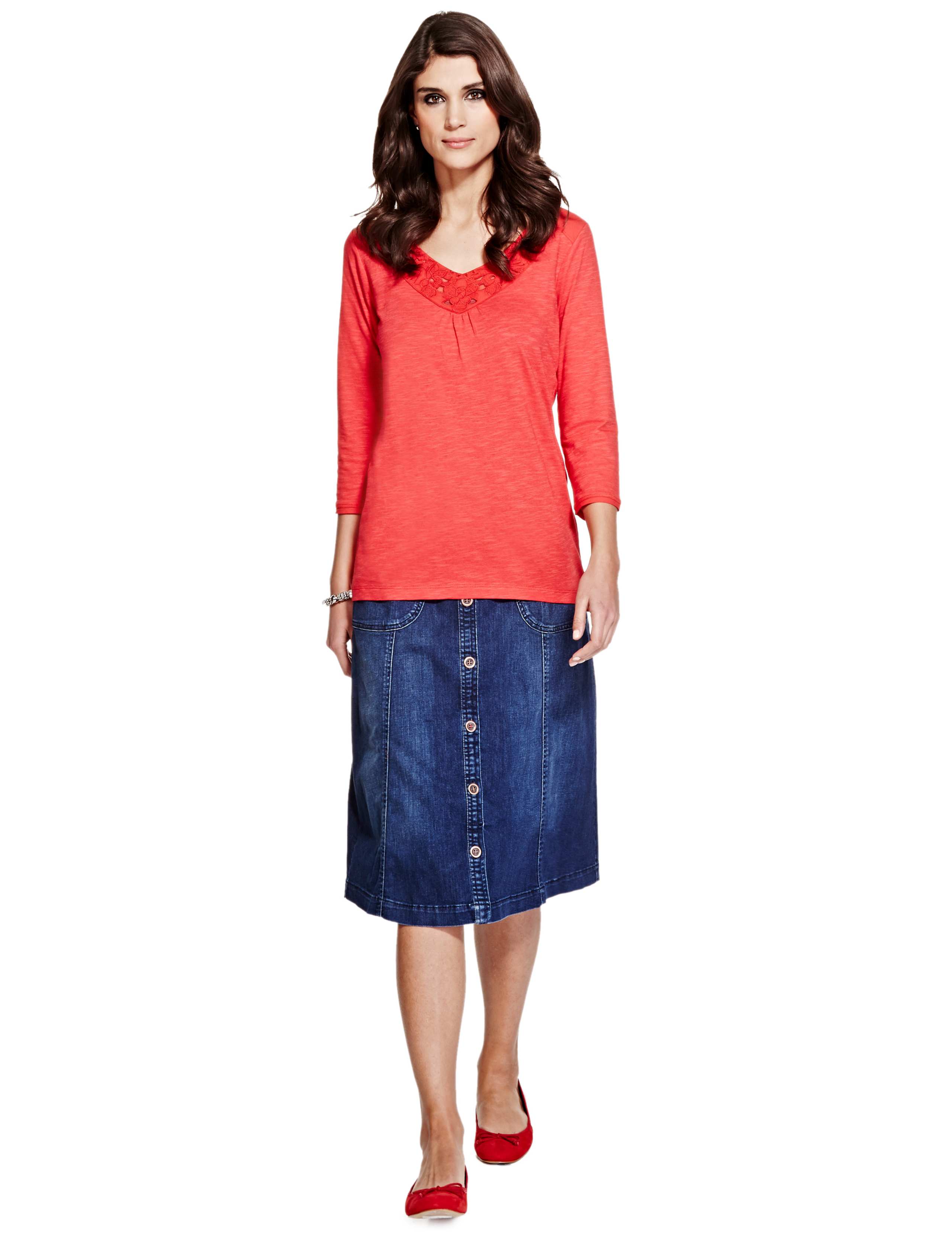 A-line Denim Skirt 4 of 5