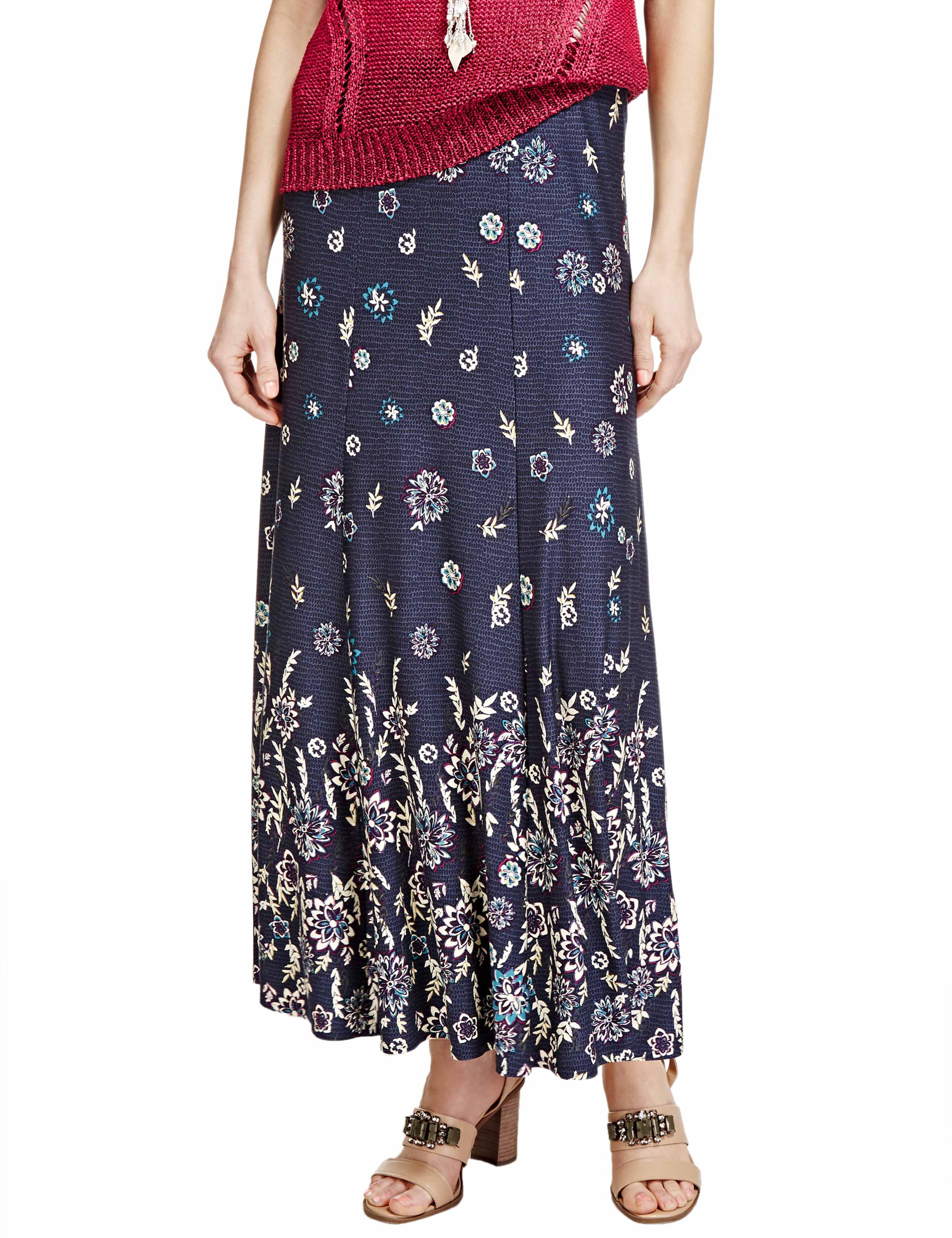 Floral A-Line Skirt 1 of 4