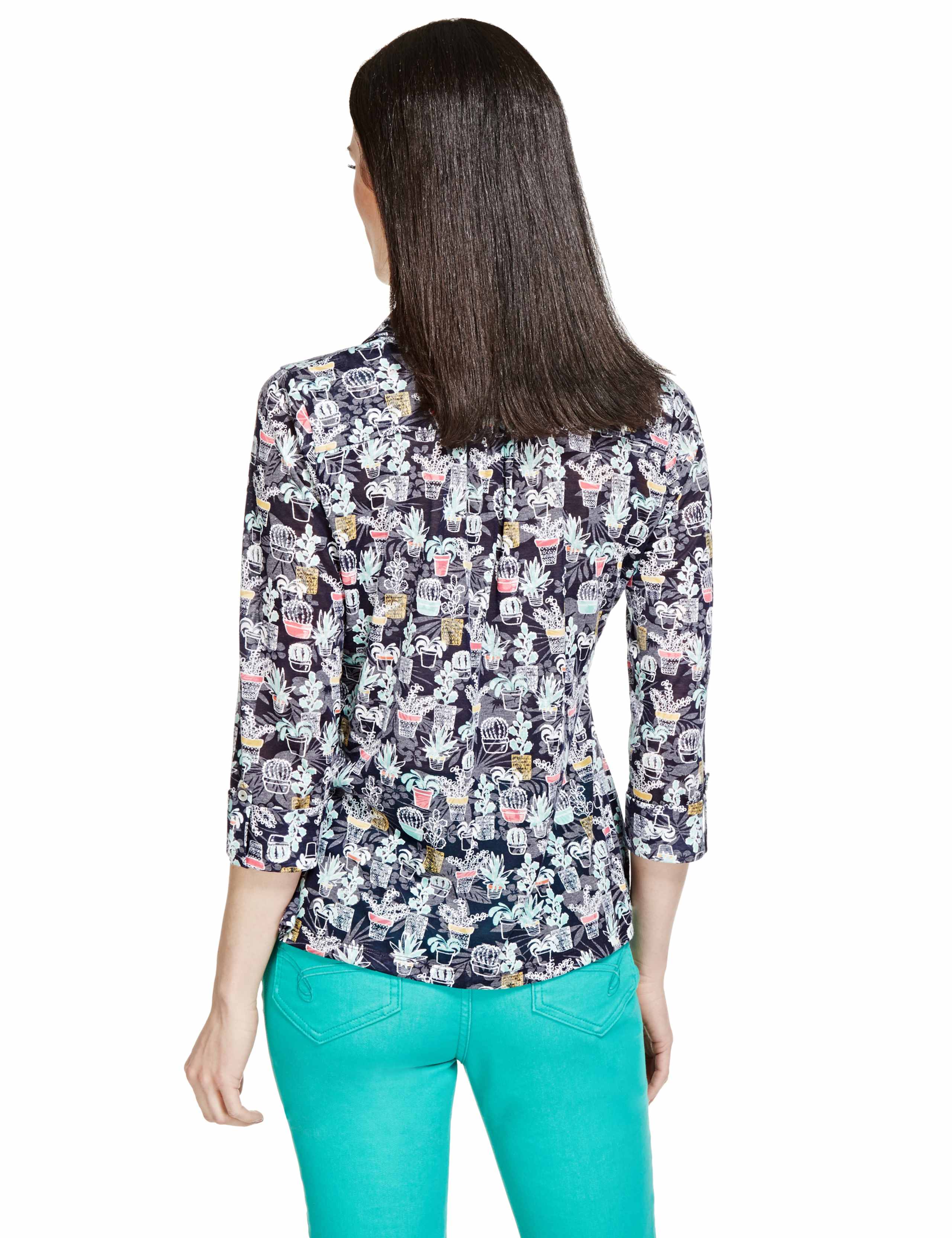 Cactus Print Burnout Shirt 3 of 3