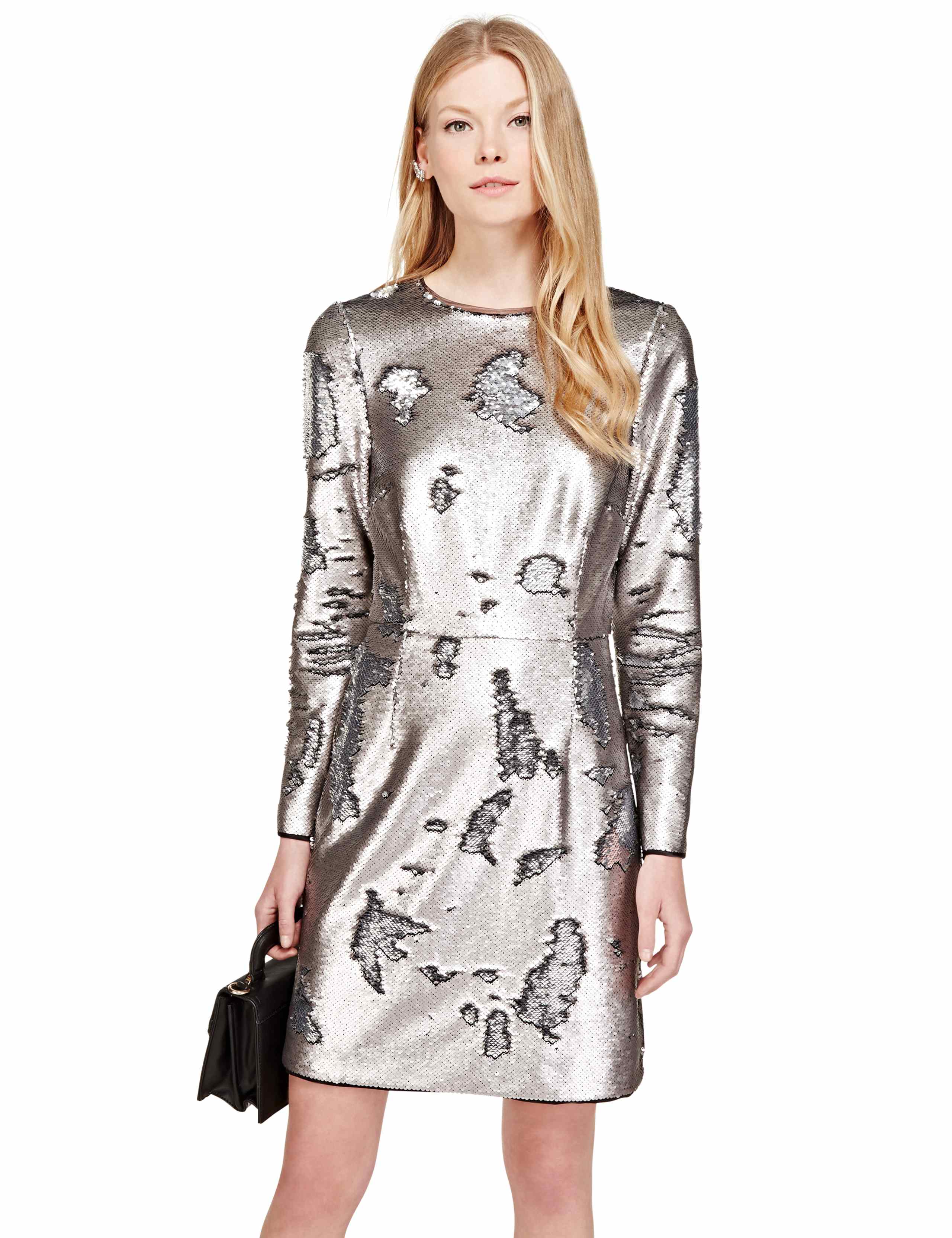 Sequin Embellished Column Bodycon Dress 1 of 4