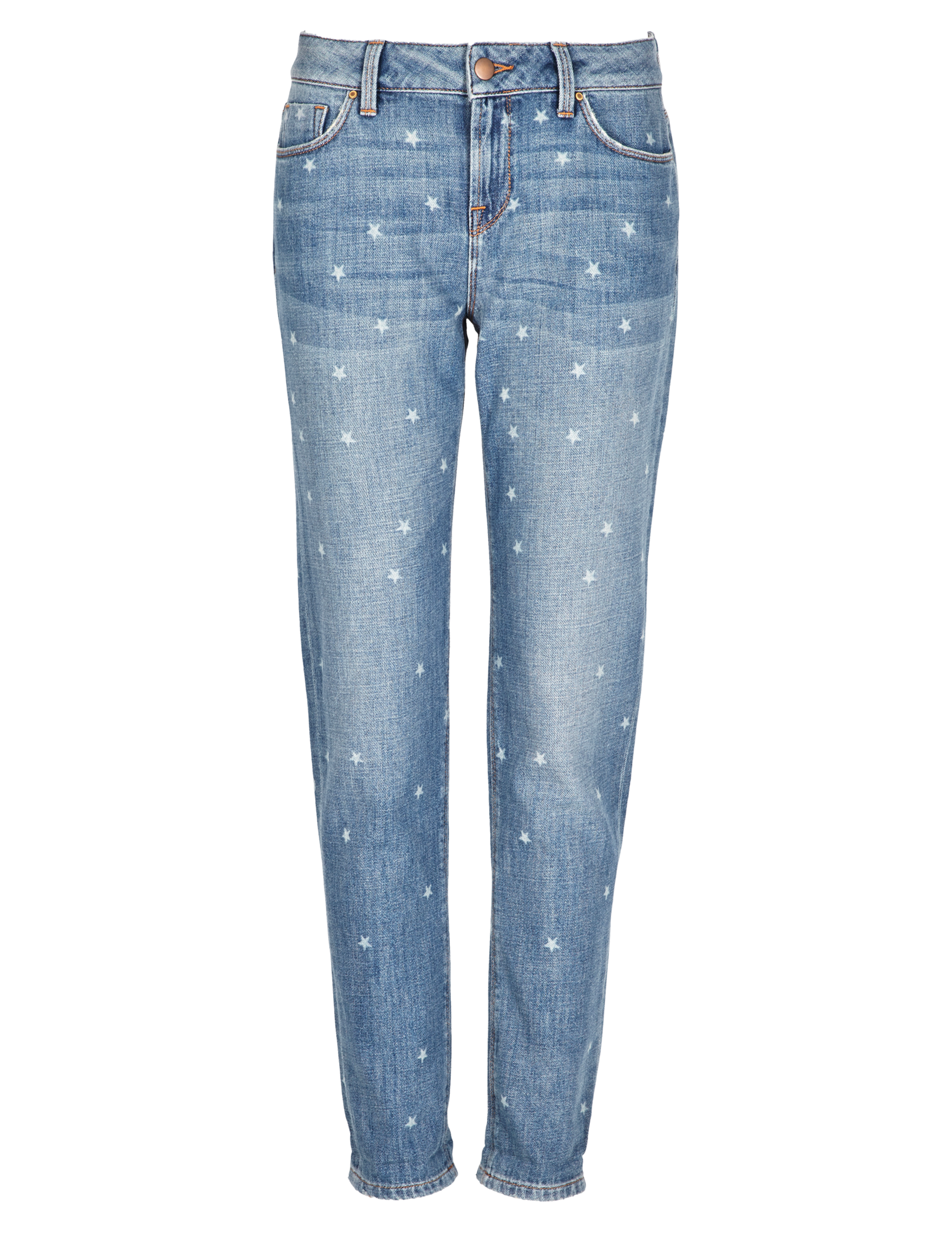 Star Print Girlfriend Jeans 2 of 4