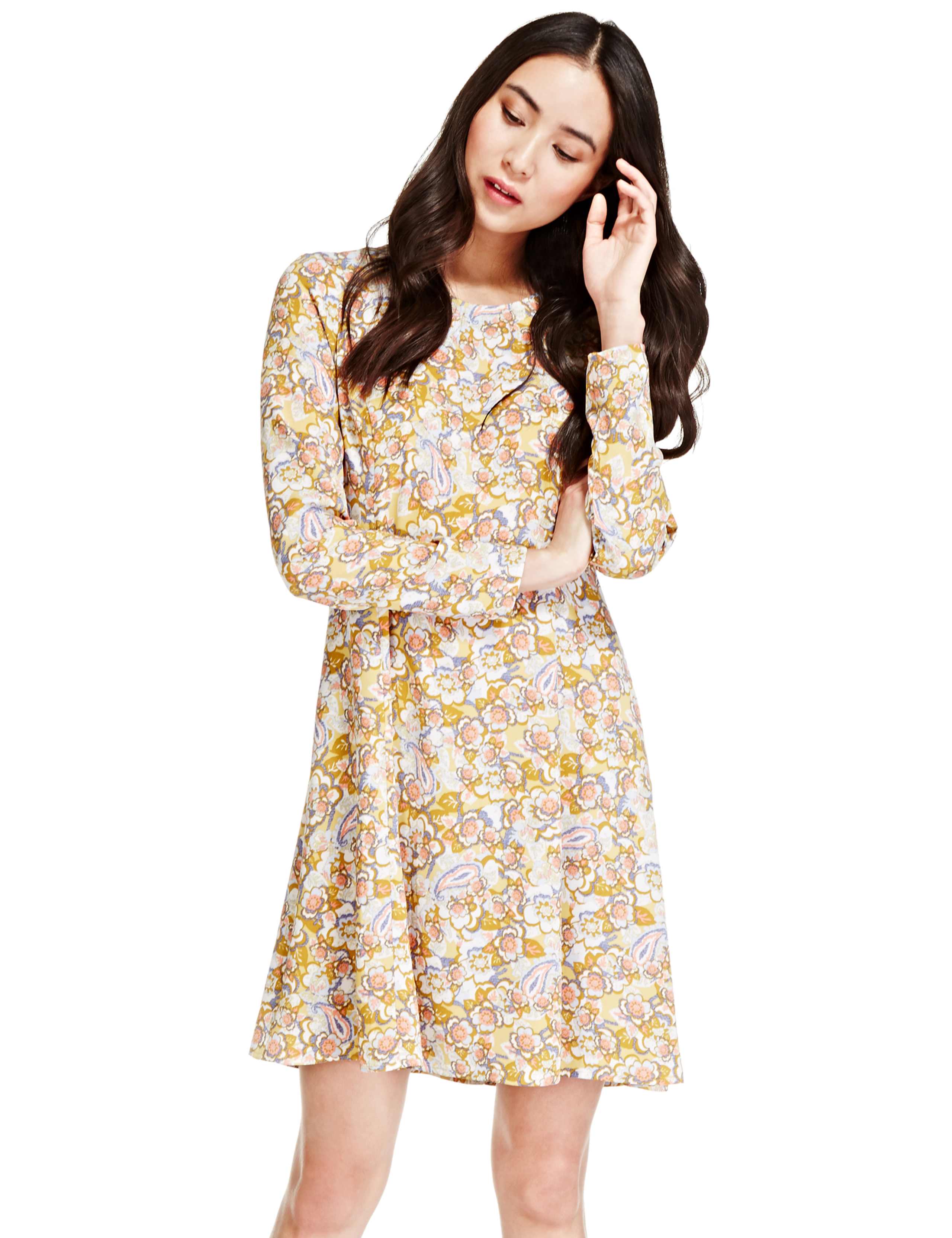 Paisley Print Shift Dress 1 of 4