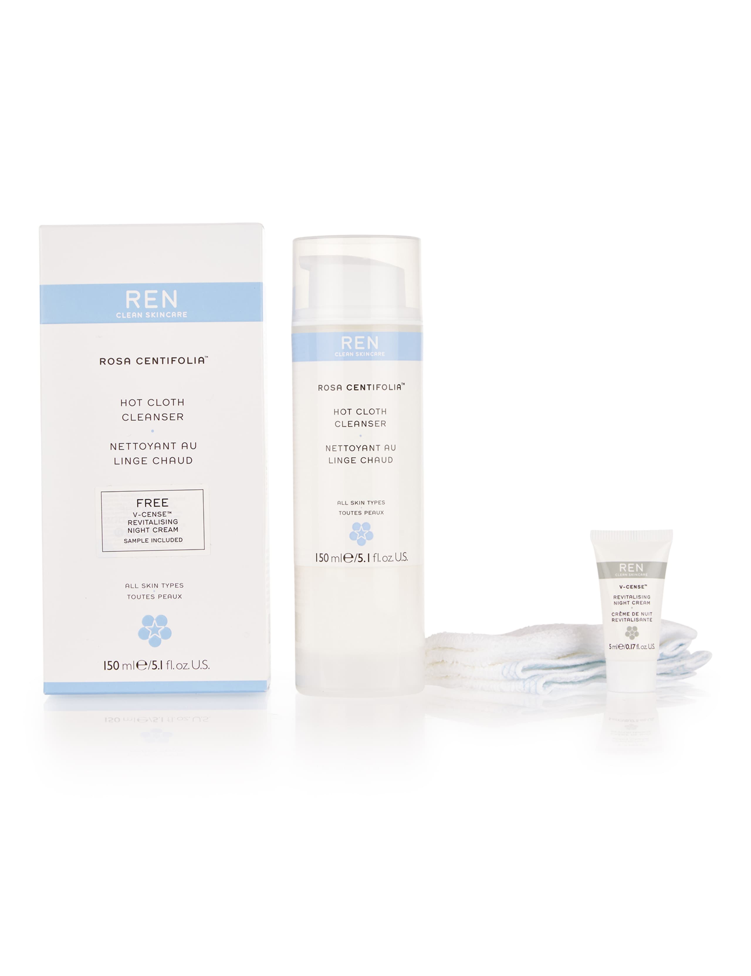 Hot Cloth Cleanser with Free Night Cream 150ml 1 of 1