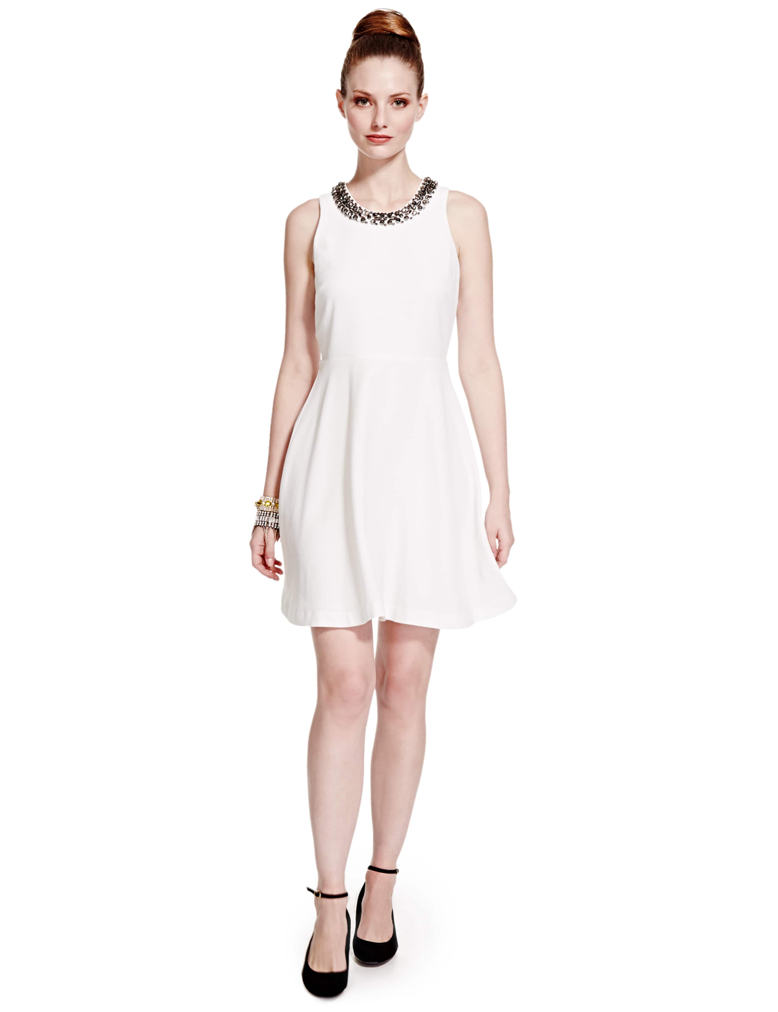 Embellished Neck Skater Dress 5 of 6