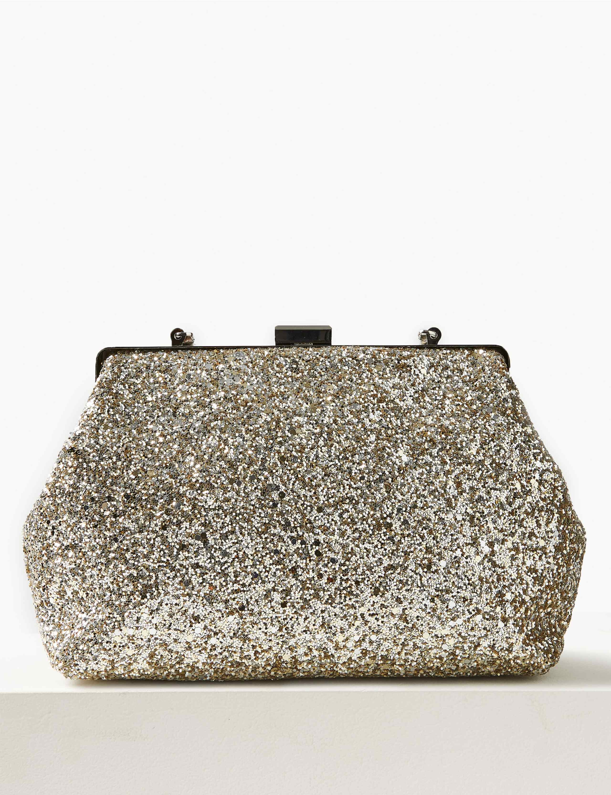Glitter Frame Clutch Bag 3 of 5