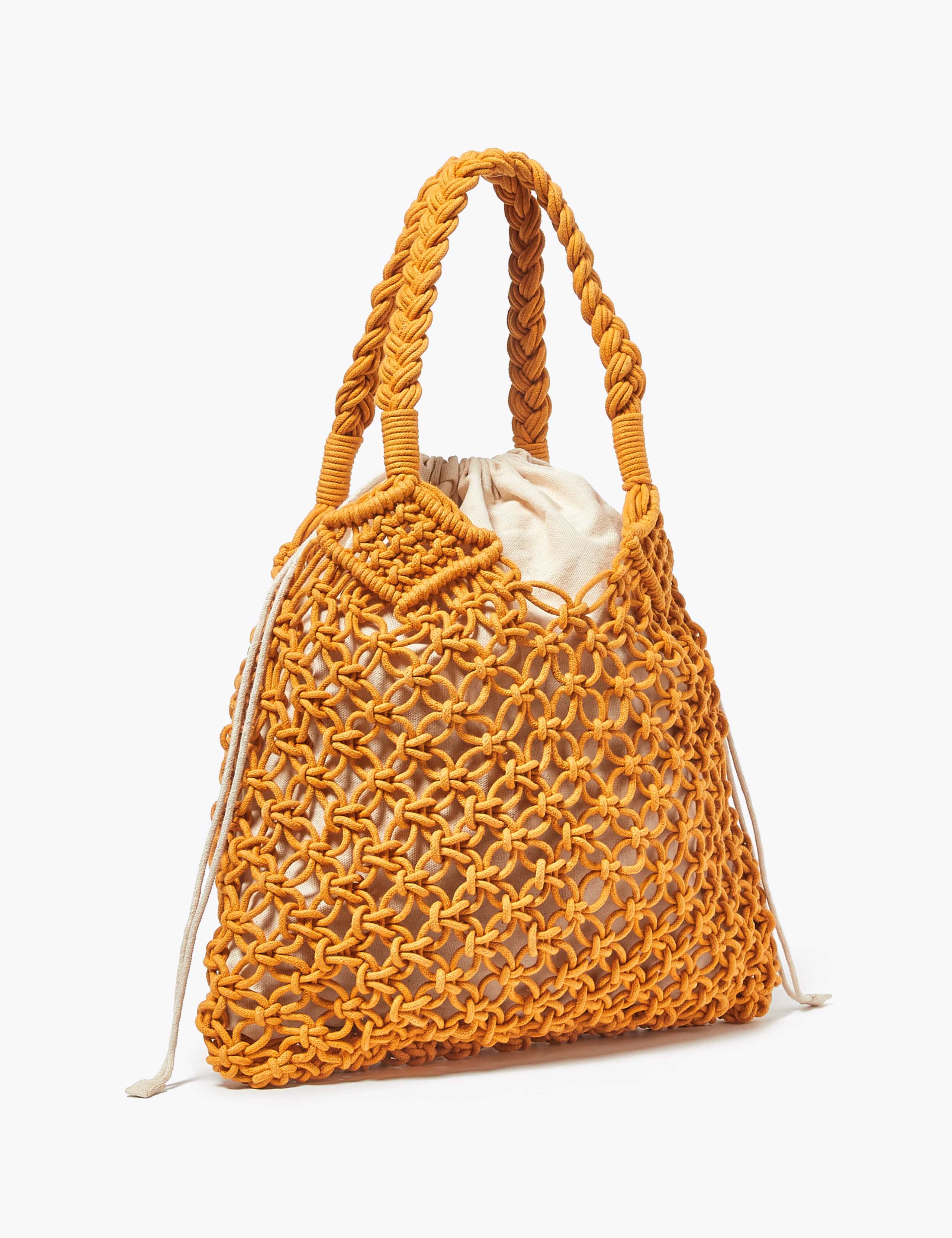 Cotton Rich Macrame Hobo Bag 2 of 5