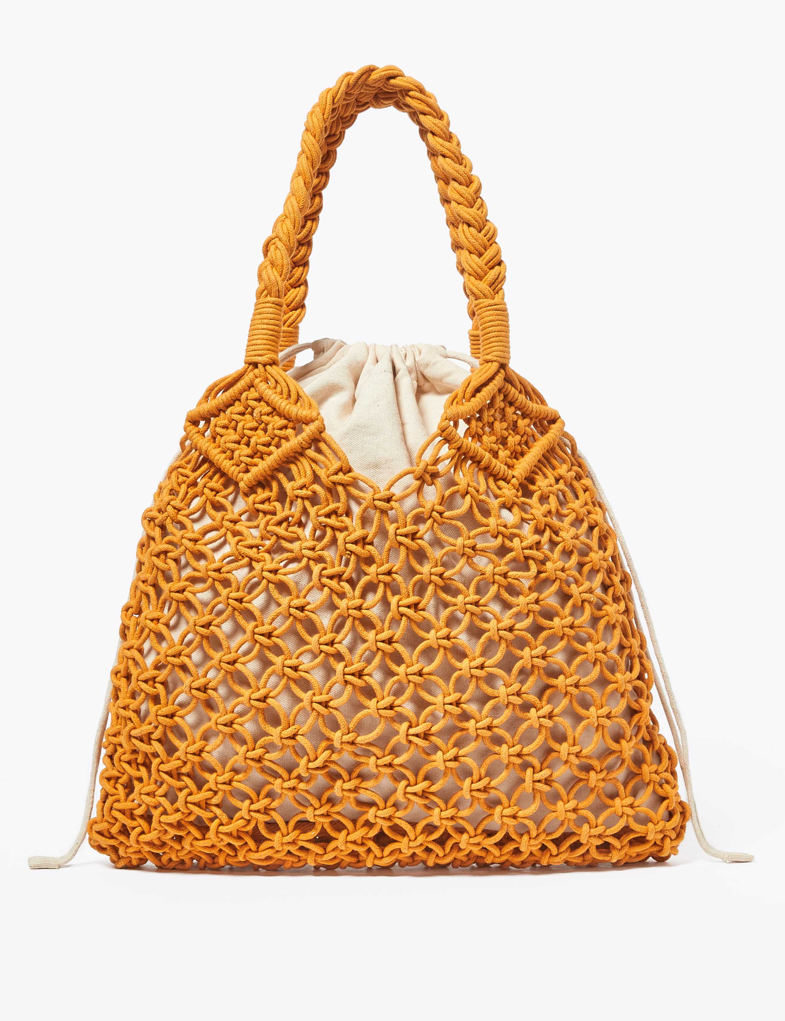 Cotton Rich Macrame Hobo Bag 3 of 5