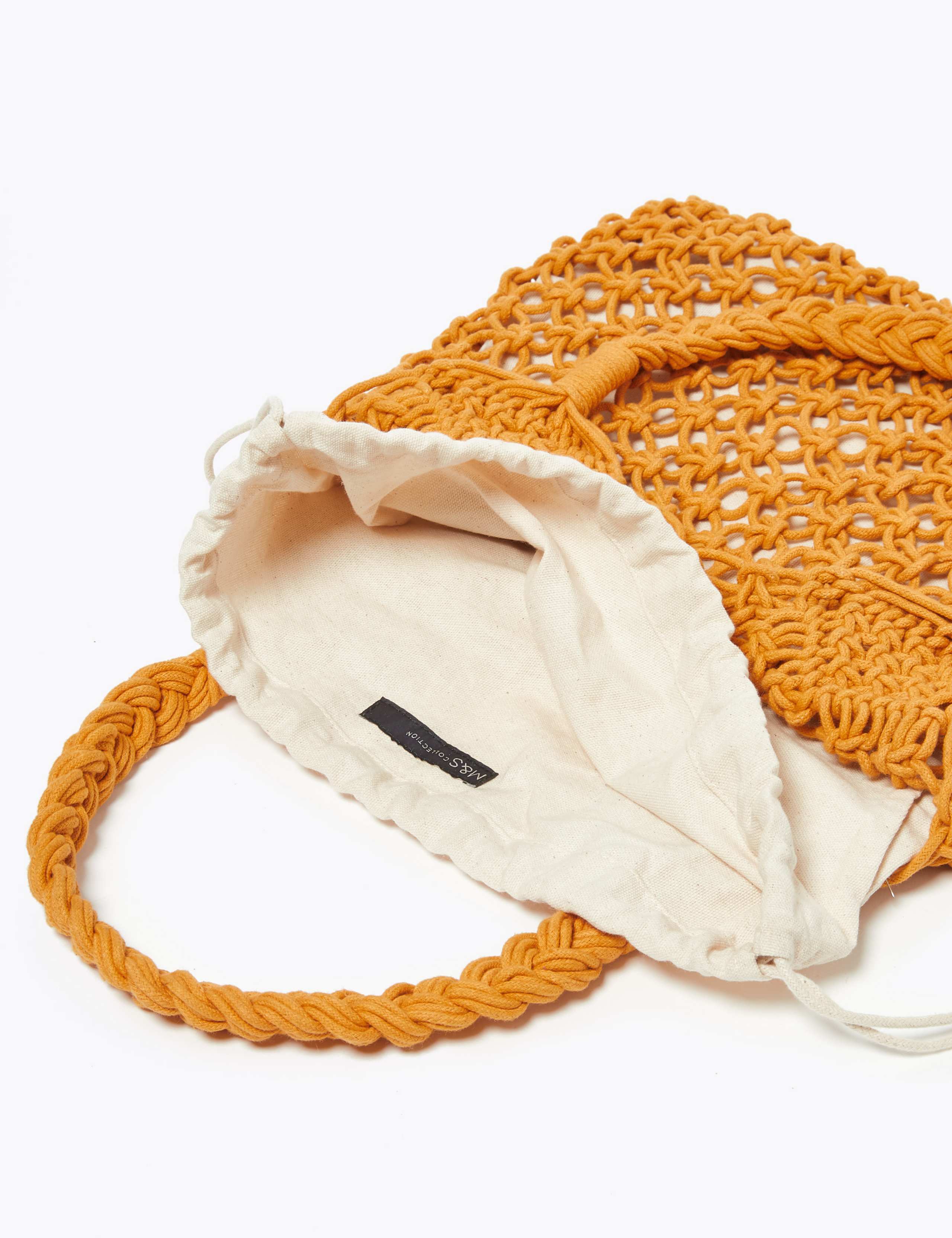 Cotton Rich Macrame Hobo Bag 4 of 5