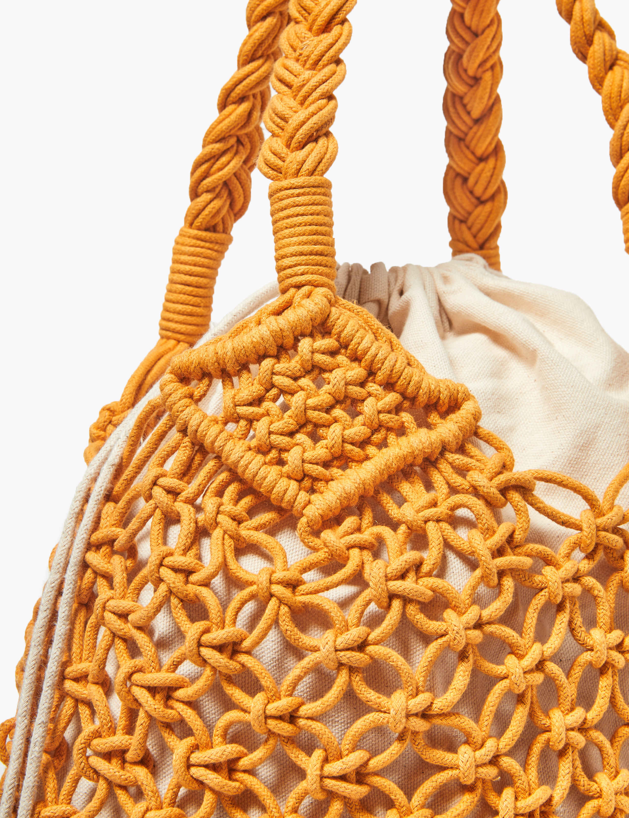 Cotton Rich Macrame Hobo Bag 5 of 5