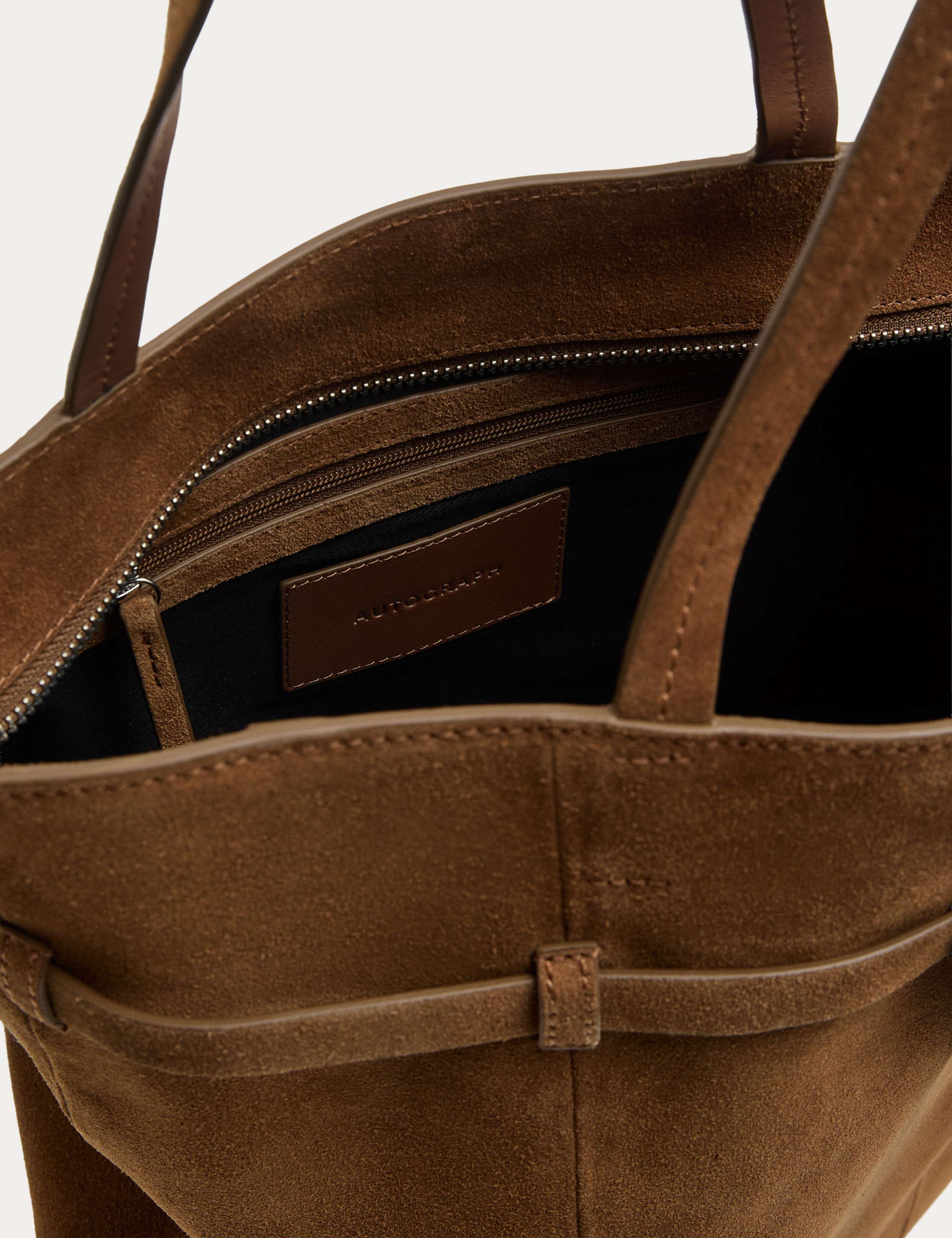 Suede Belted Tote Bag 4 of 4