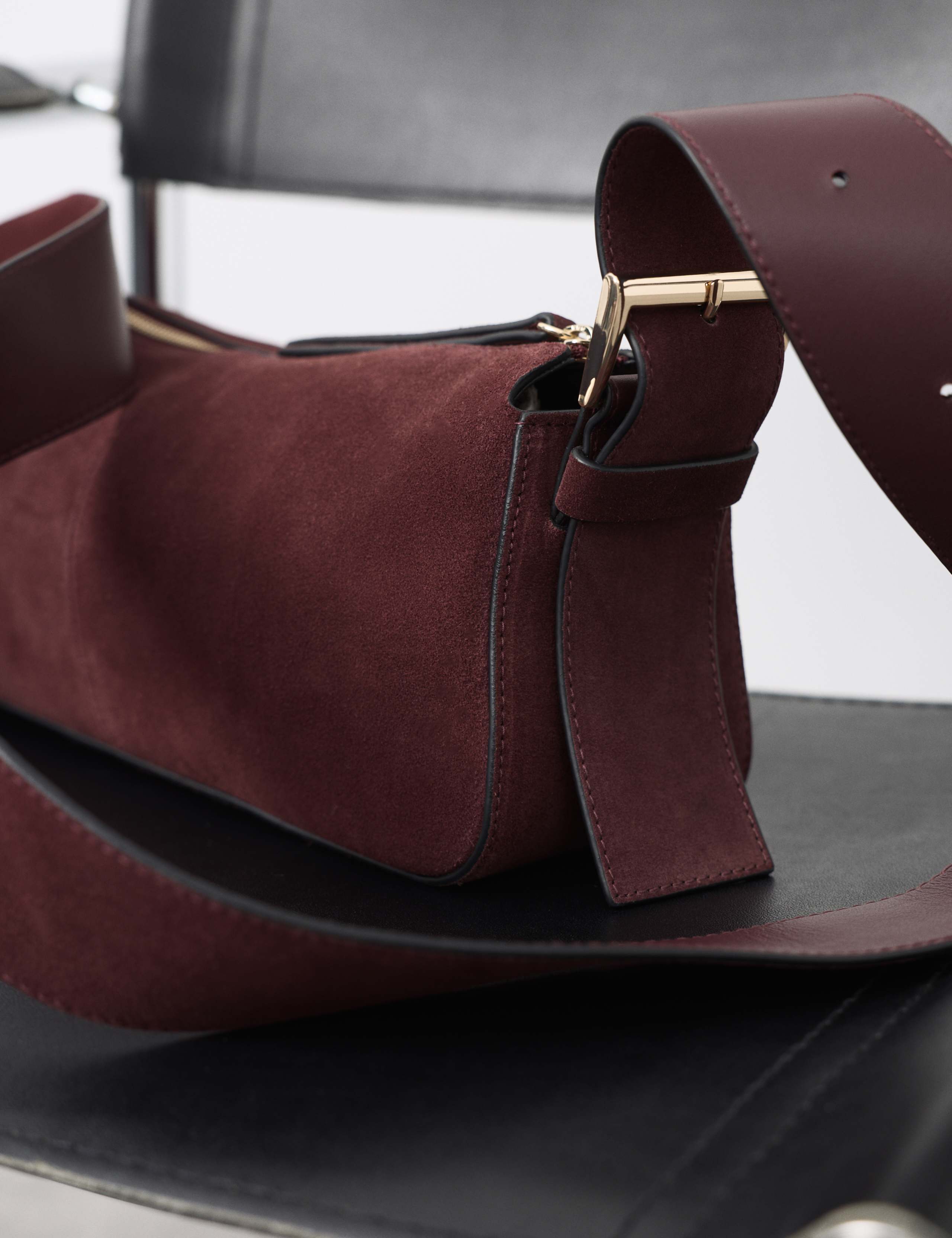 Suede Boxy Sling Bag 3 of 4