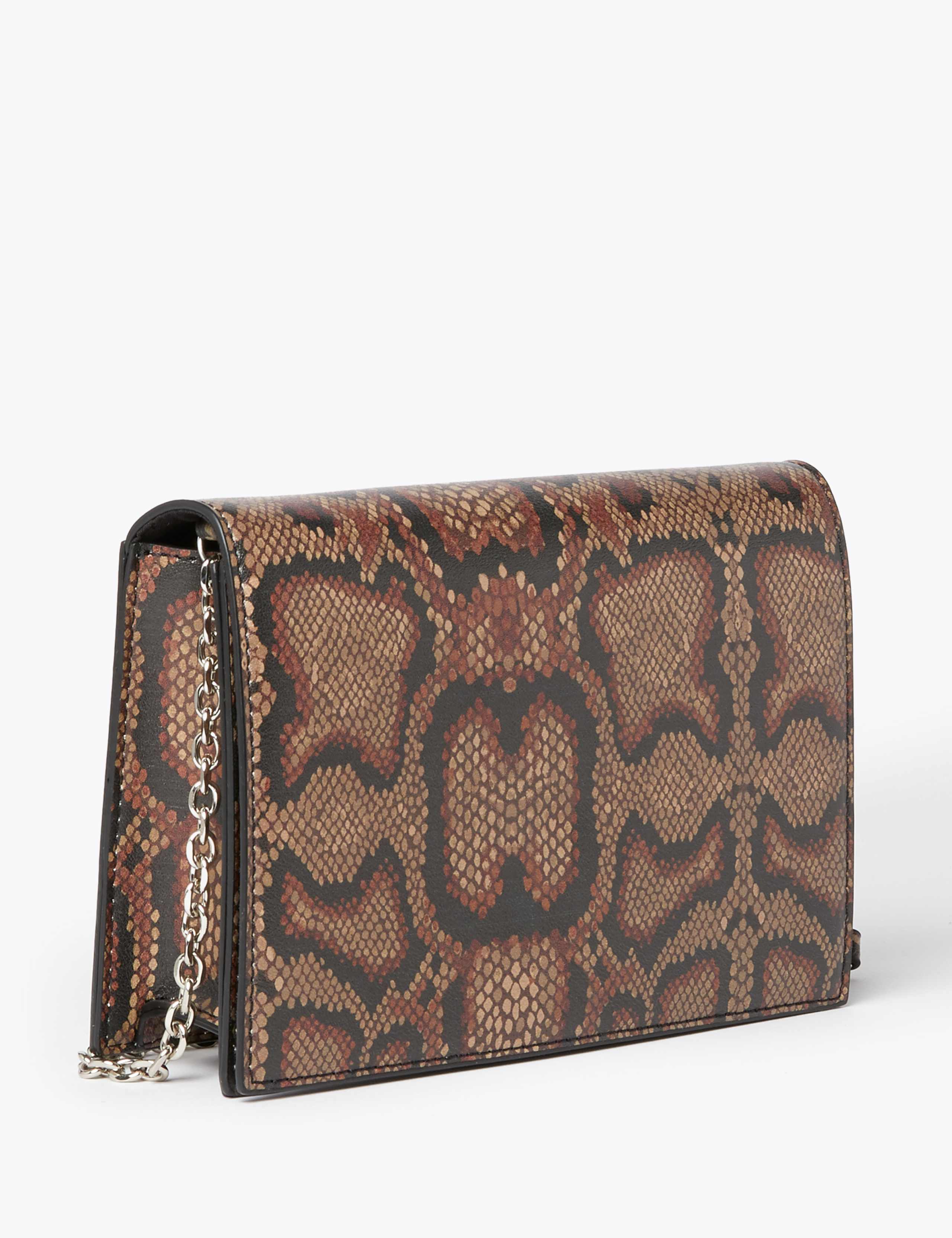 Animal Print Foldover Clutch 3 of 6