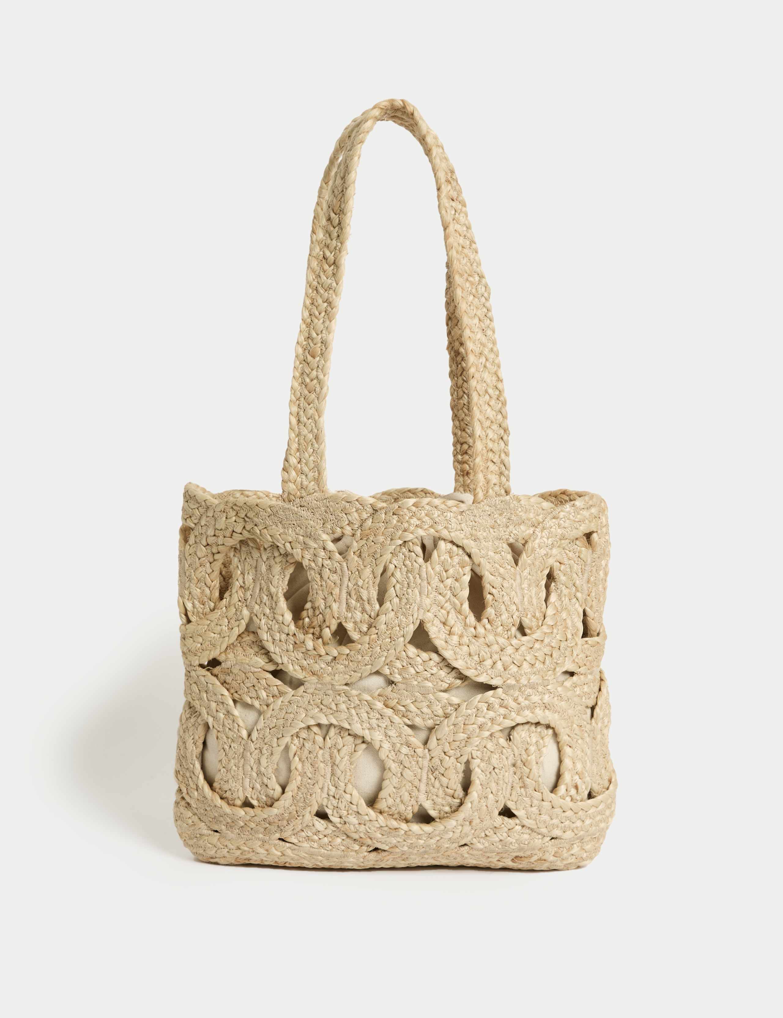 Straw Woven Tote Bag 3 of 4