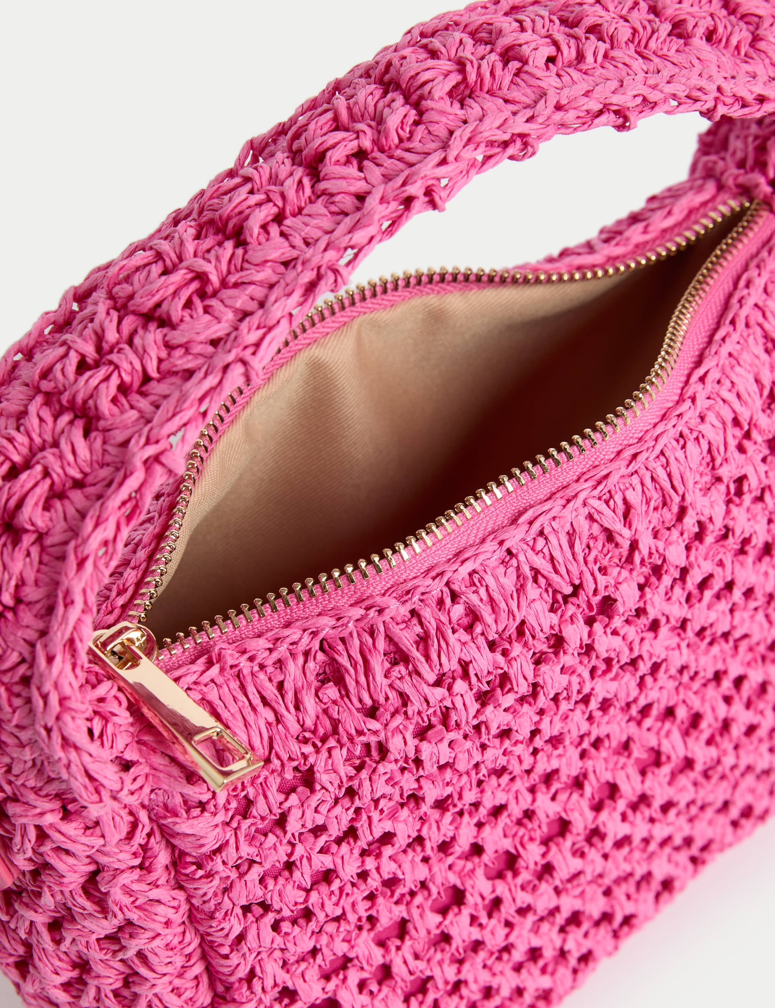Straw Woven Top Handle Cross Body Bag 4 of 4