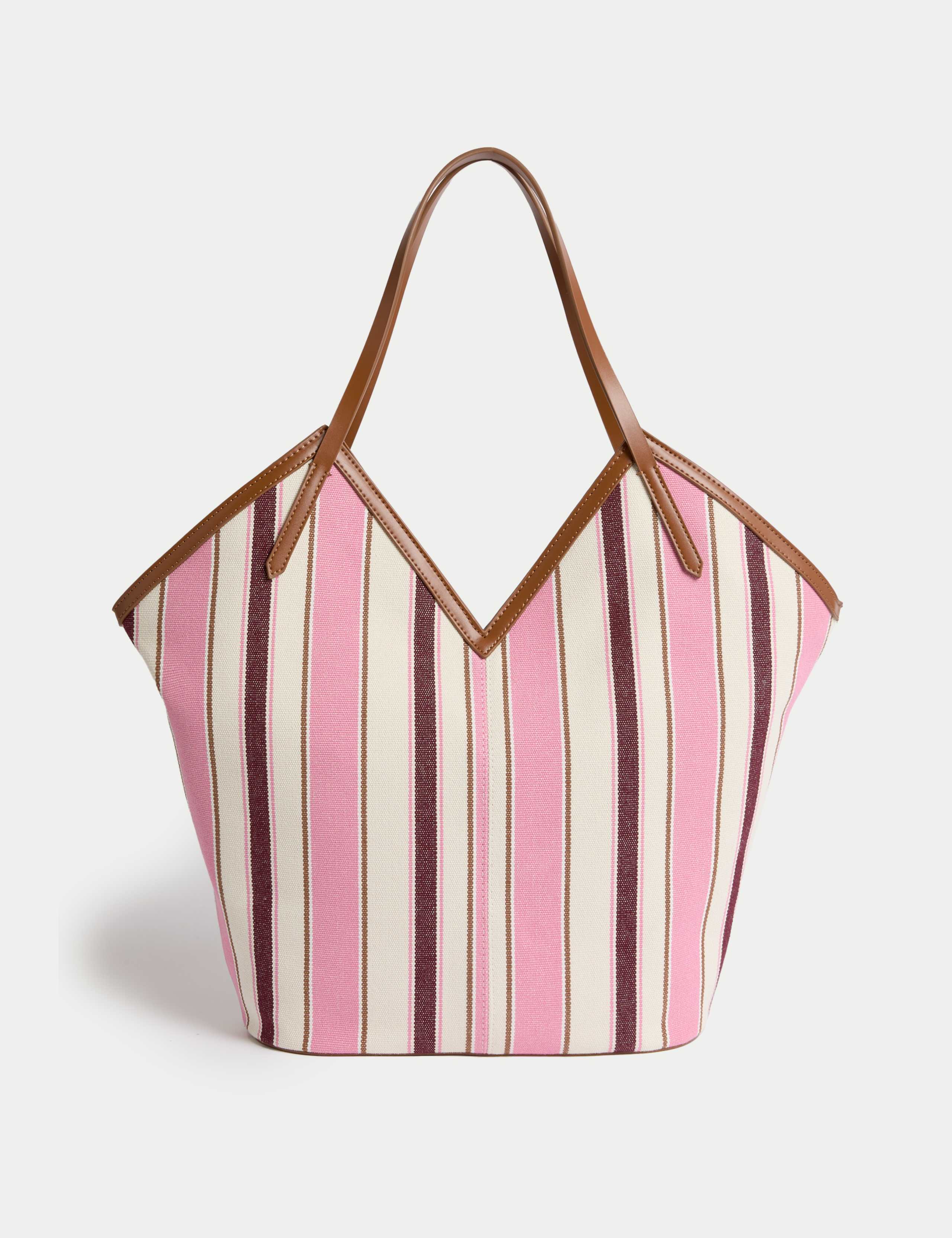 Canvas Striped Tote Bag 2 of 7