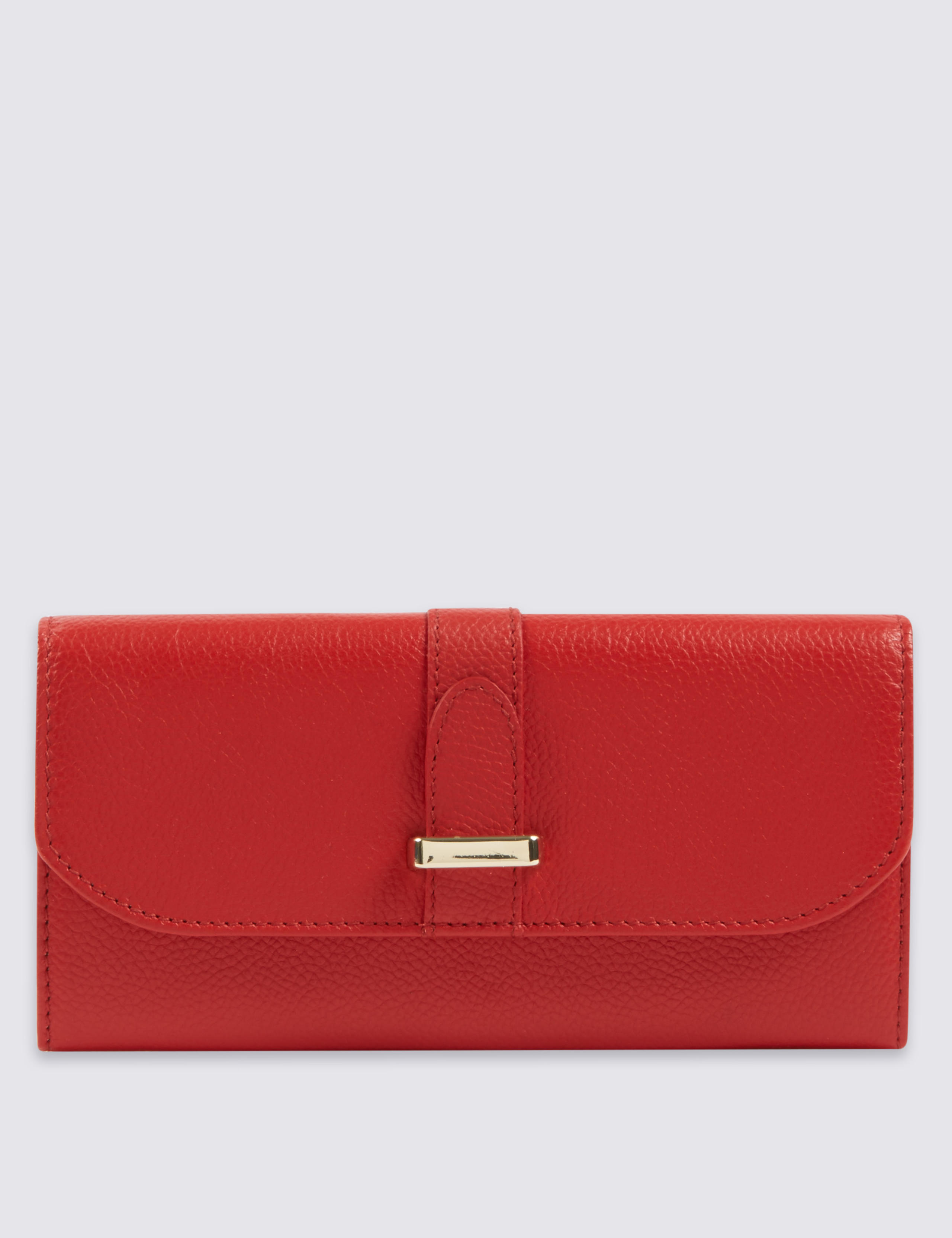Leather Metal Bar Purse with Cardsafe™ 1 of 5