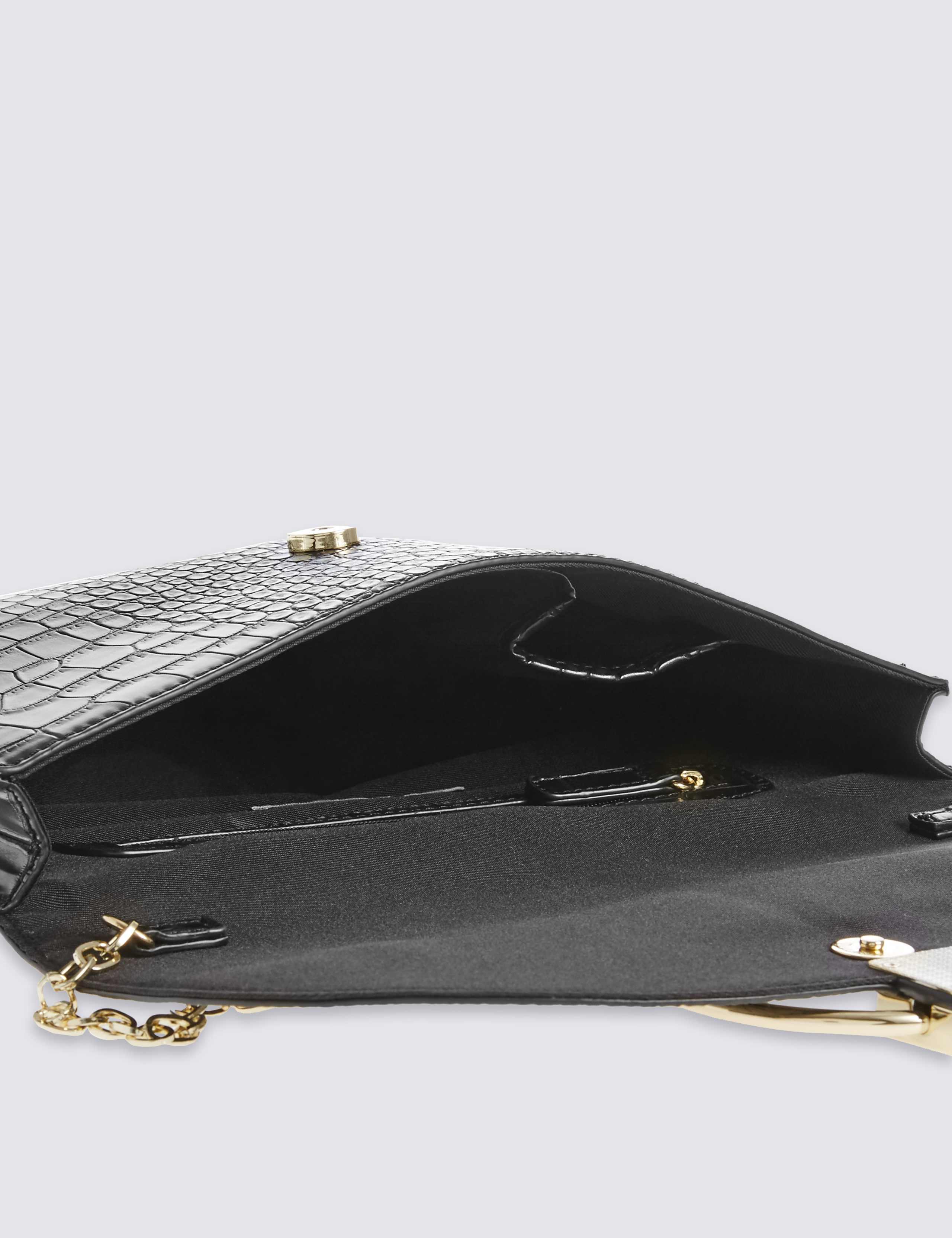 Faux Leather Clutch Bag 5 of 5