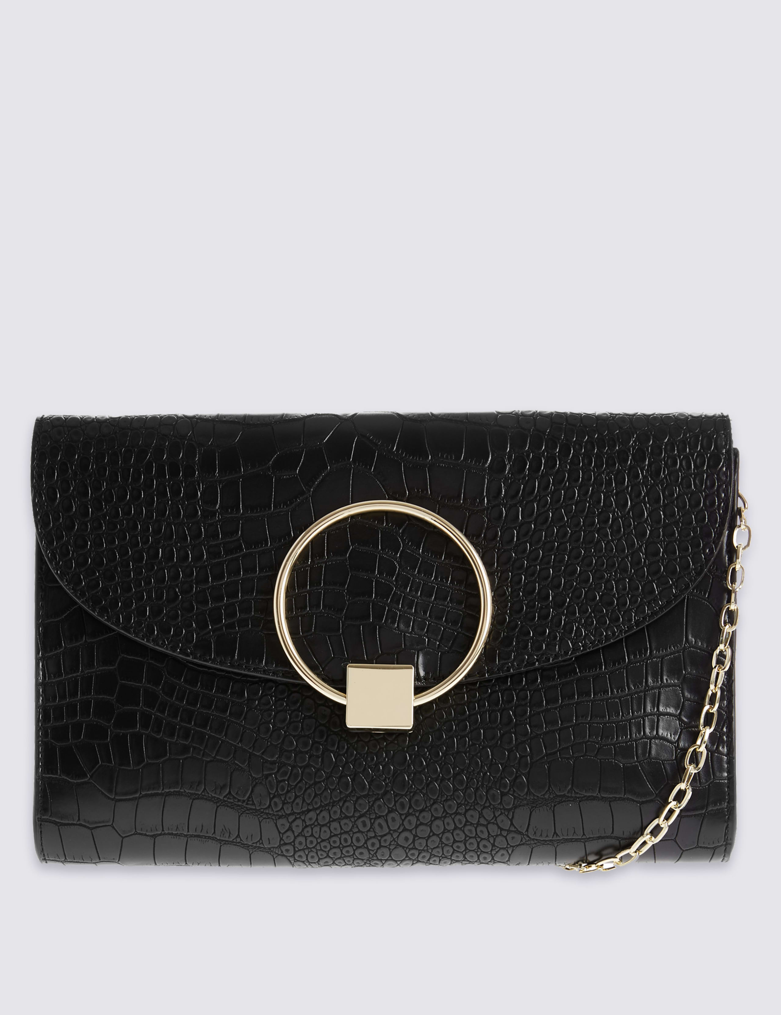 Faux Leather Clutch Bag 2 of 5