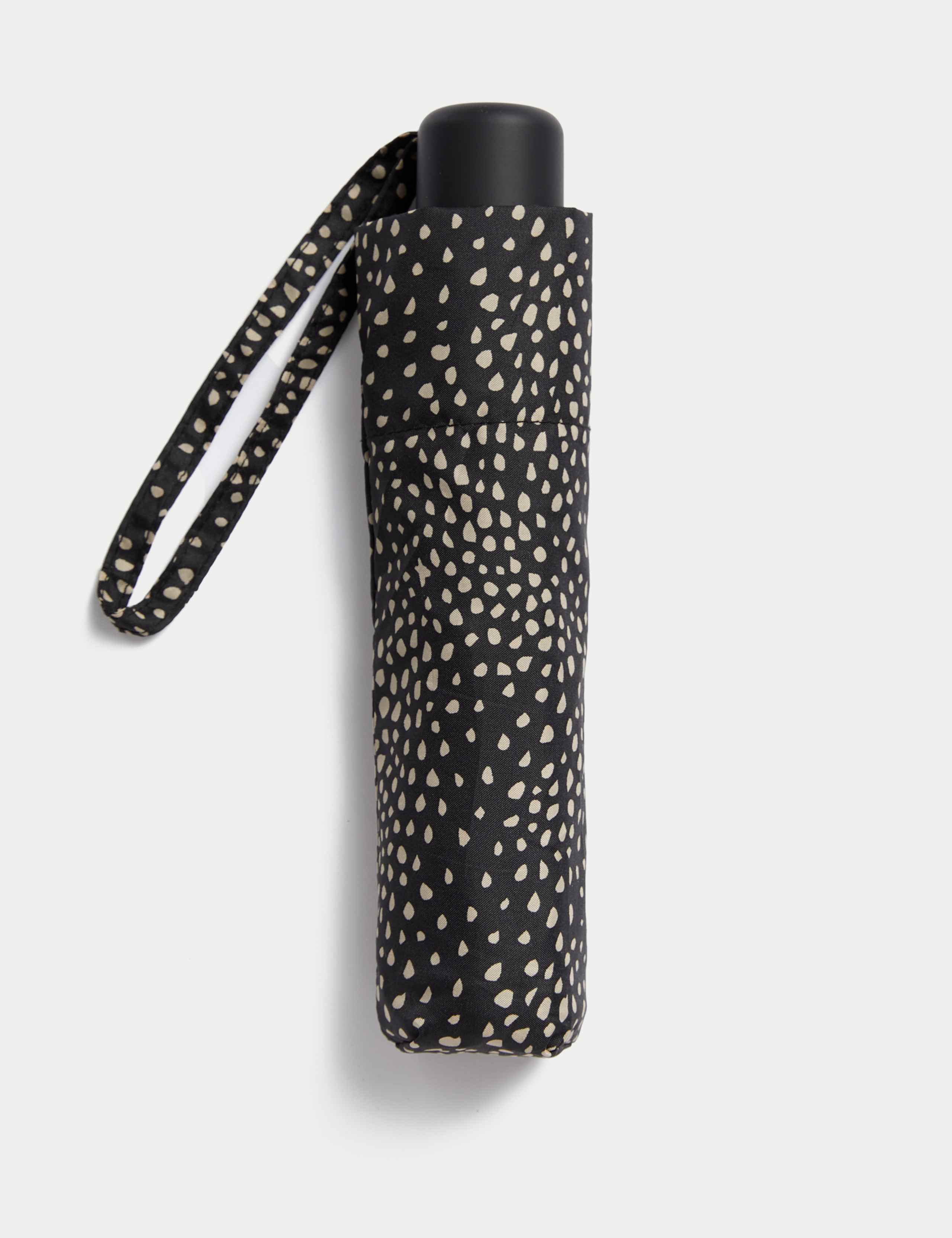 Polka Dot Compact Umbrella 3 of 3