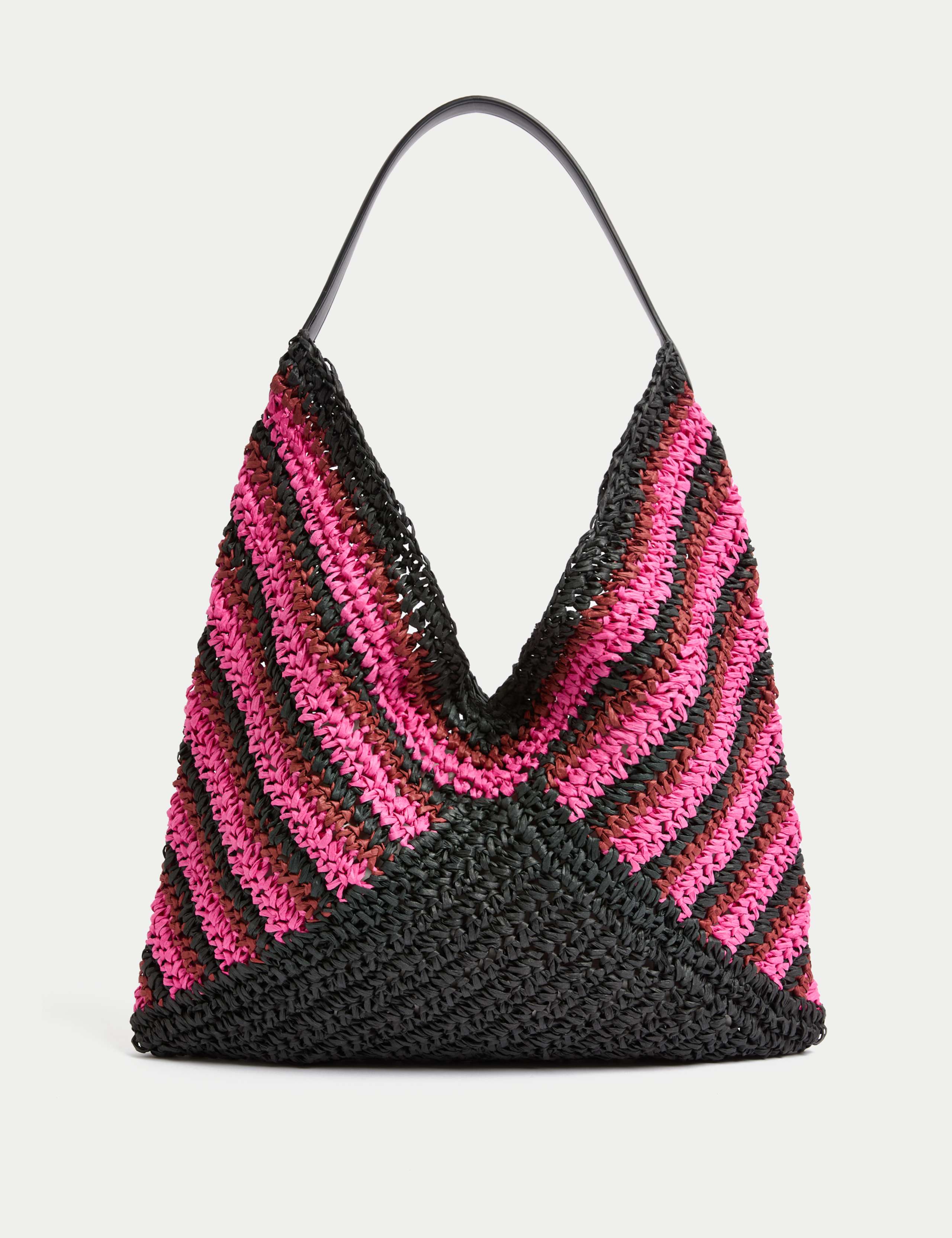Straw Striped Shoulder Bag 3 of 4