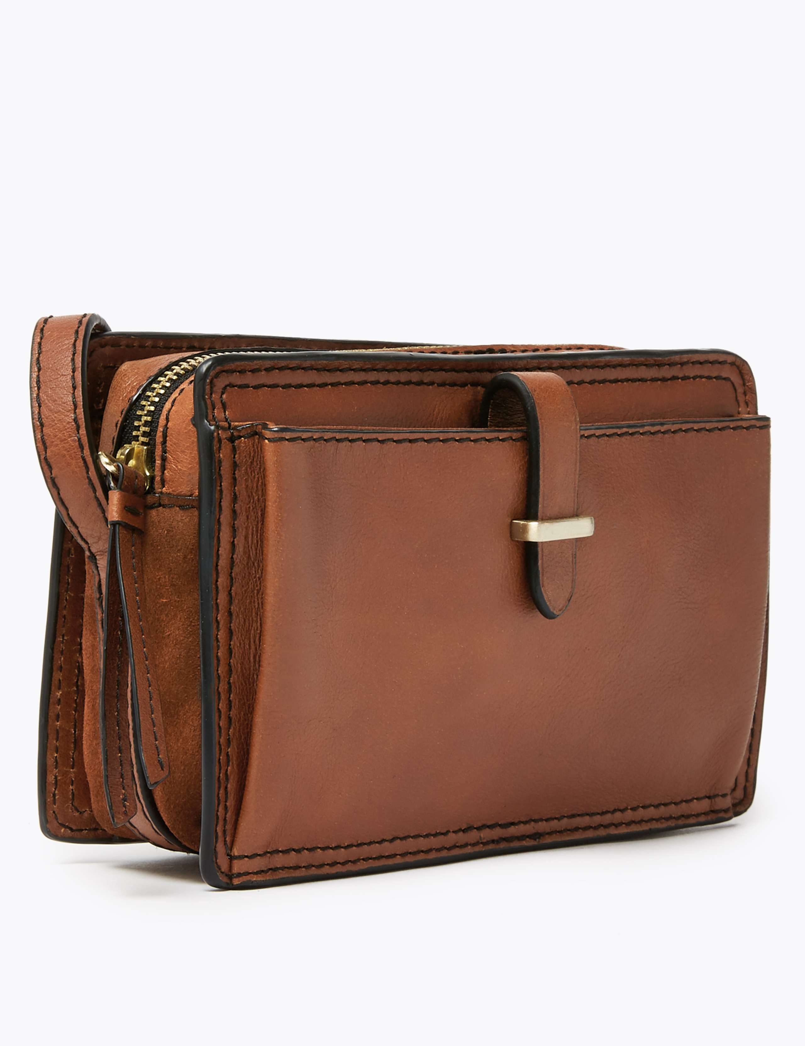 Leather Crossbody Camera Bag 3 of 6